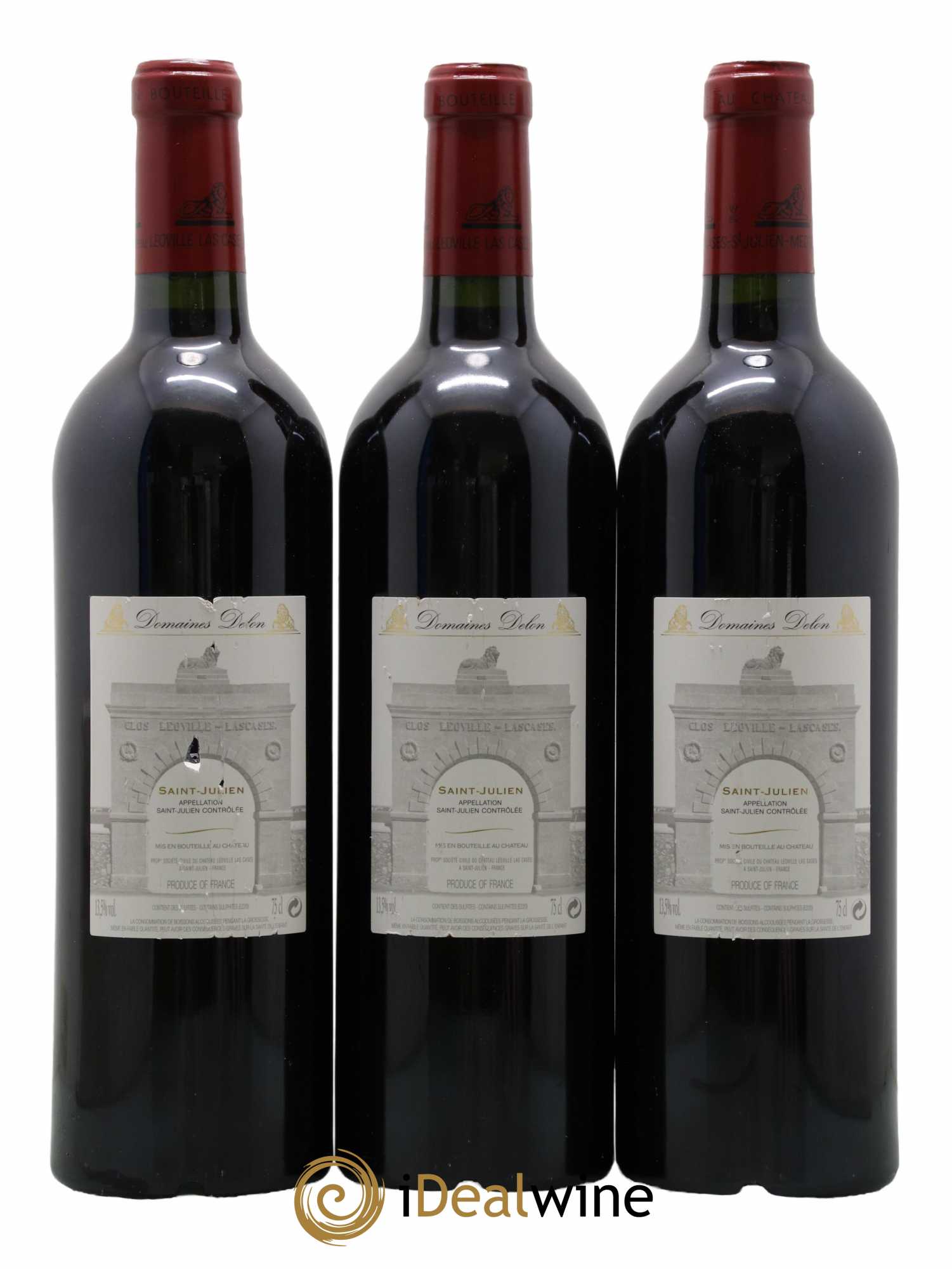 Château Léoville Las Cases 2ème Grand Cru Classé 2008 - Lot de 3 bouteilles - 1