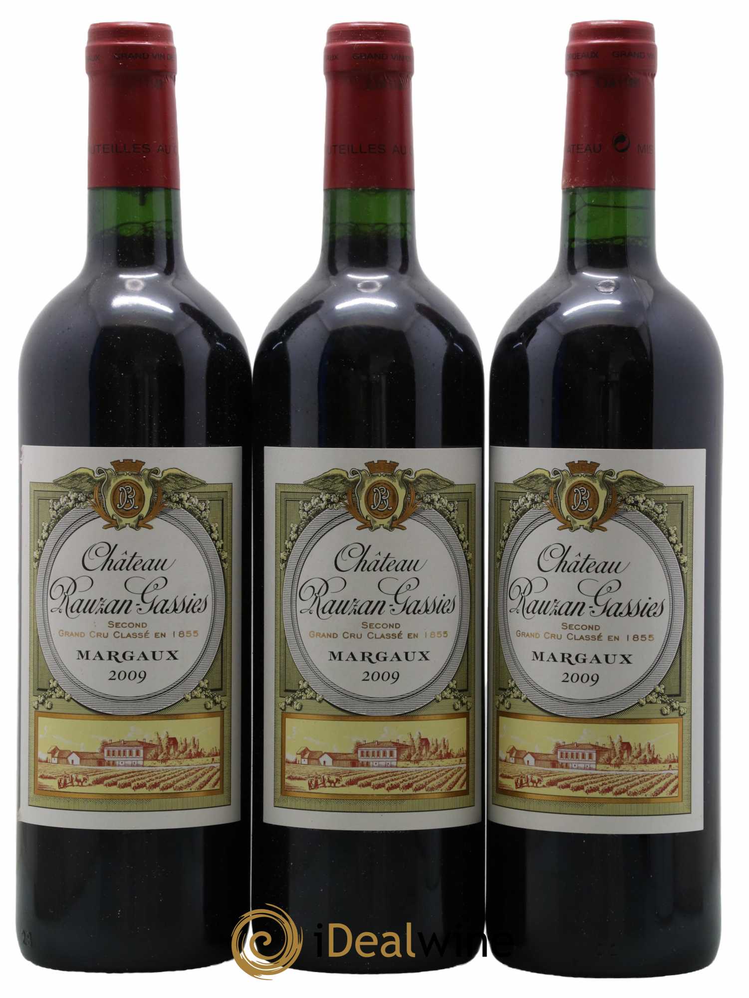 Château Rauzan-Gassies 2ème Grand Cru Classé 2009 - Lot de 3 bouteilles - 0