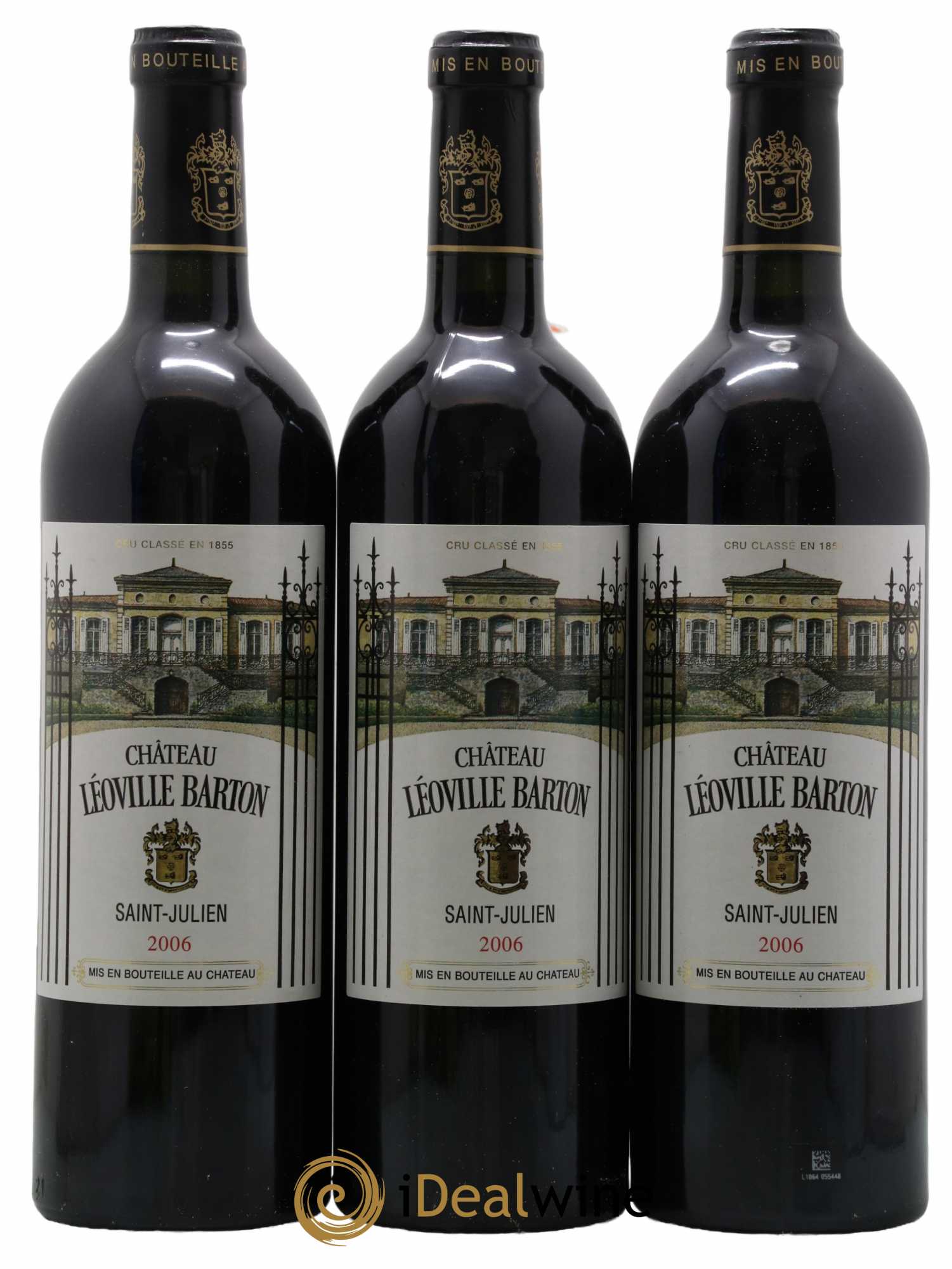 Château Léoville Barton 2ème Grand Cru Classé 2006 - Lot de 3 bouteilles - 0