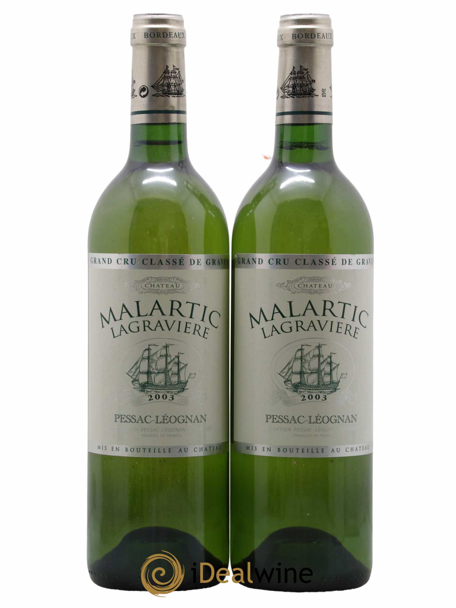 Château Malartic-Lagravière Cru Classé de Graves 2003 - Lot de 2 bouteilles - 0
