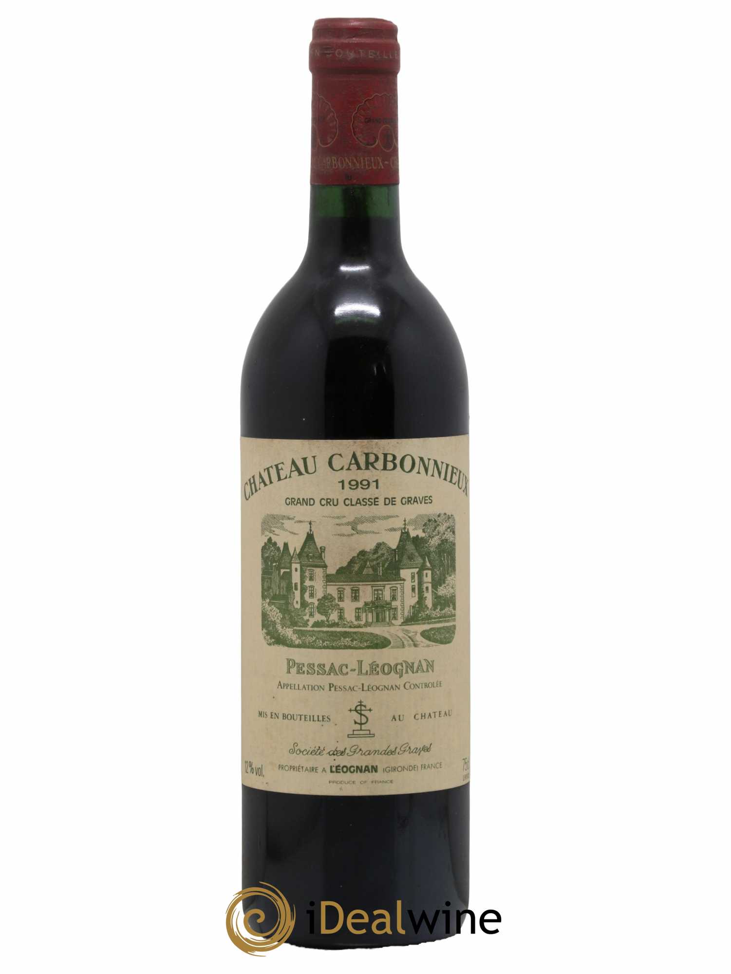 Château Carbonnieux Cru Classé de Graves 1991 - Lot de 1 bouteille - 0