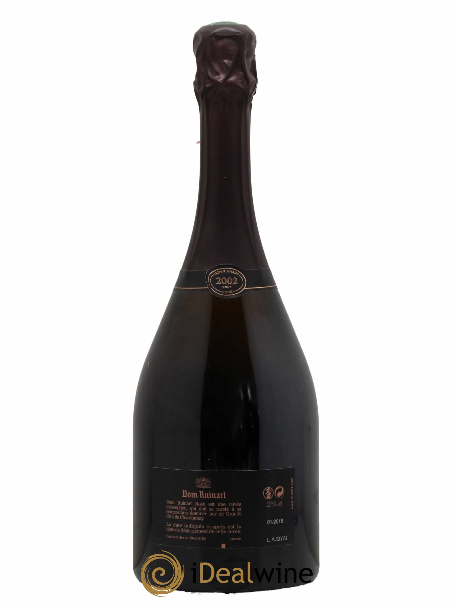 Dom Ruinart Brut Ruinart Brut 2002 - Lot de 1 bouteille - 1