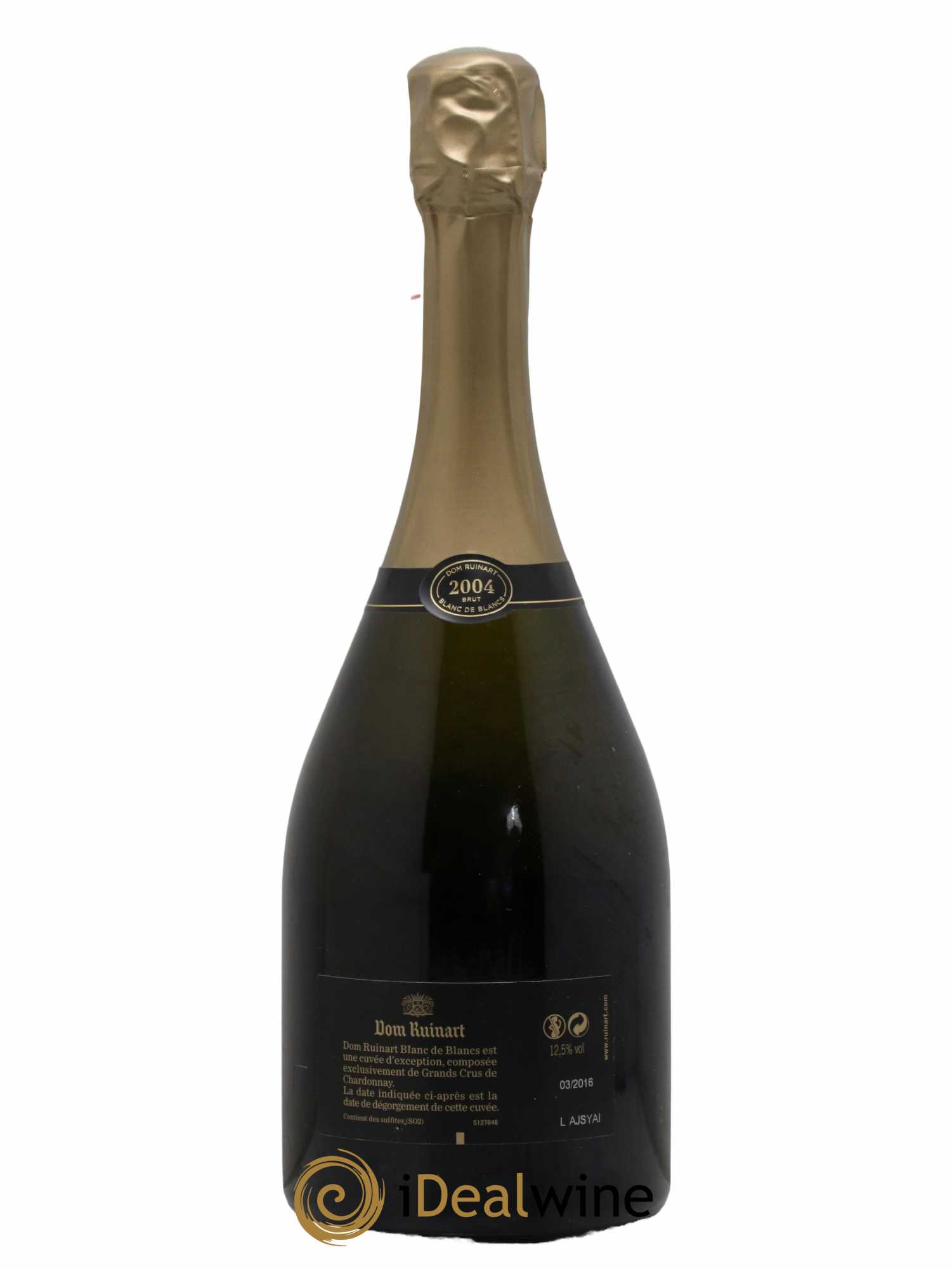 Dom Ruinart Brut Ruinart Brut 2004 - Lot de 1 bouteille - 1