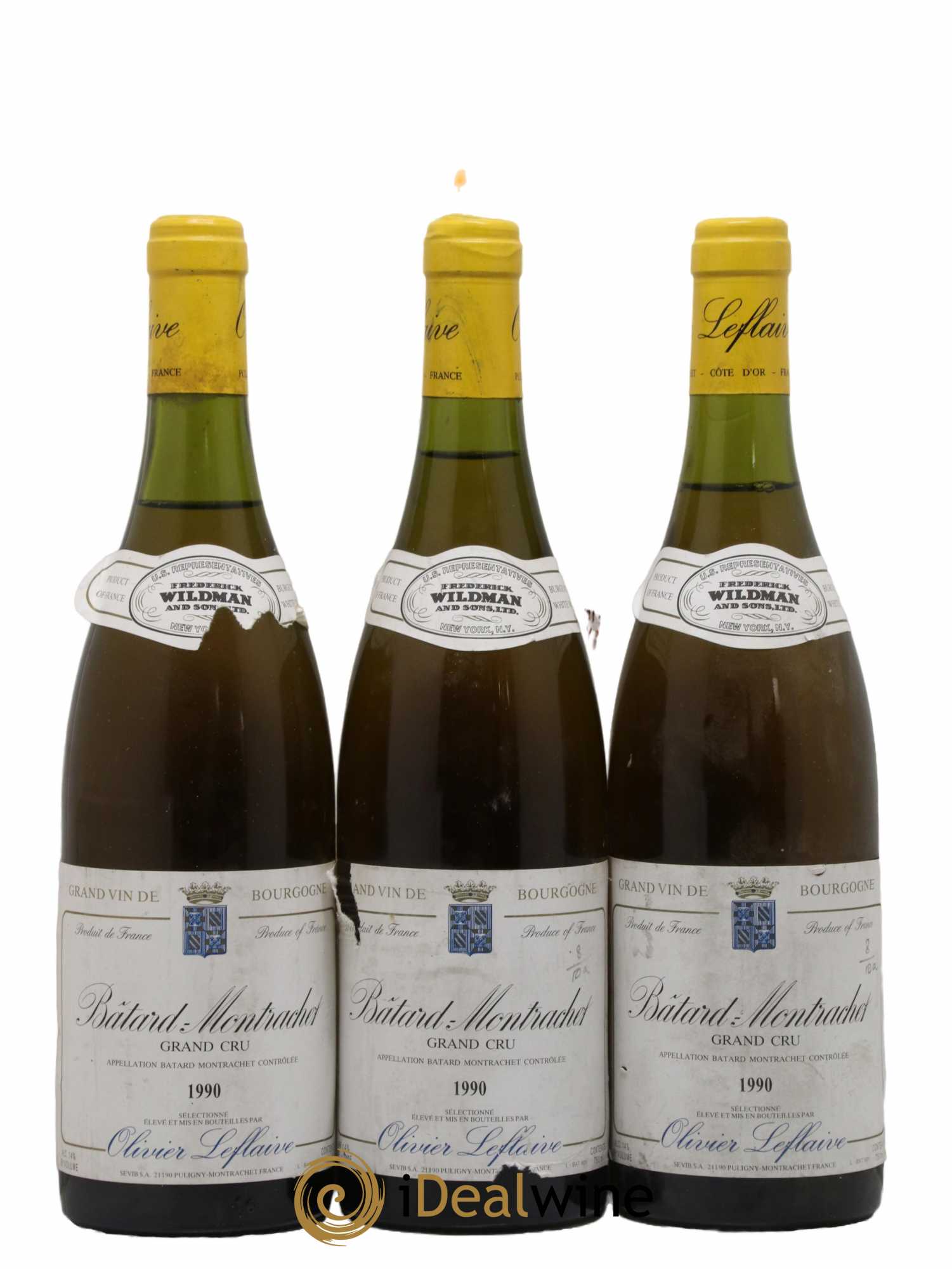 Bâtard-Montrachet Grand Cru Olivier Leflaive 1990 - Lot de 3 bouteilles - 0