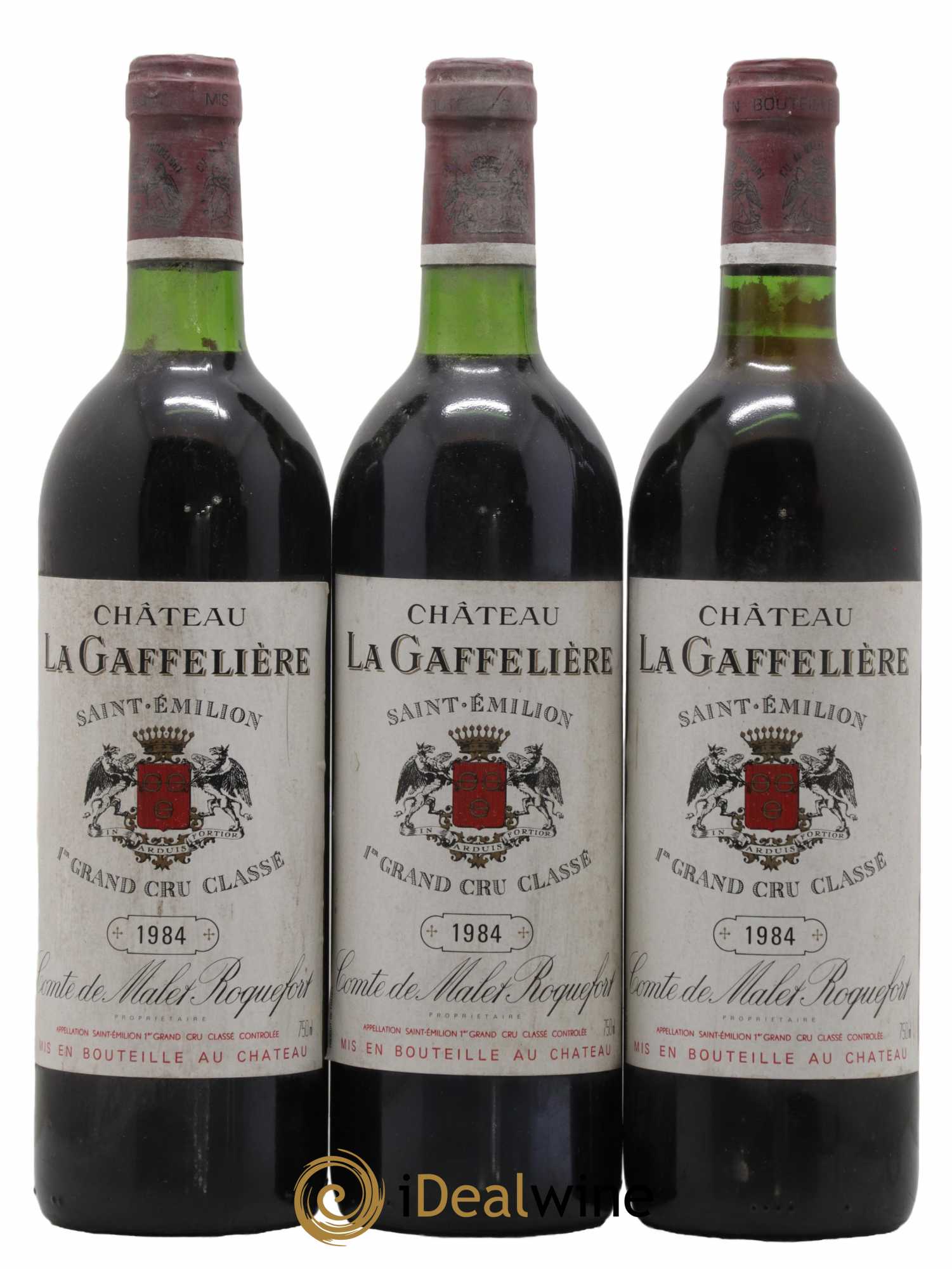 Château la Gaffelière 1er Grand Cru Classé B 1984 - Lot de 3 bouteilles - 0