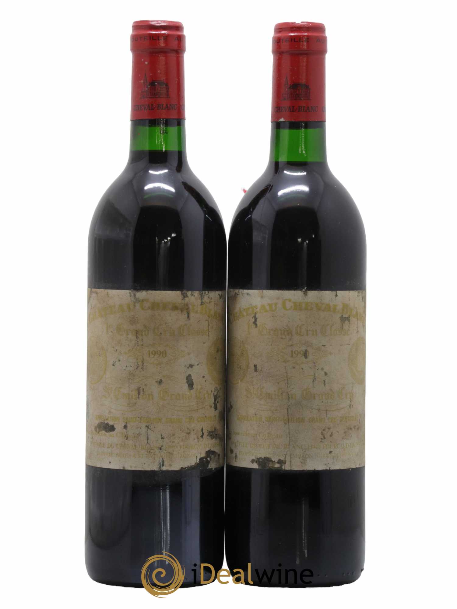 Château Cheval Blanc 1er Grand Cru Classé A 1990 - Lot de 2 bouteilles - 0
