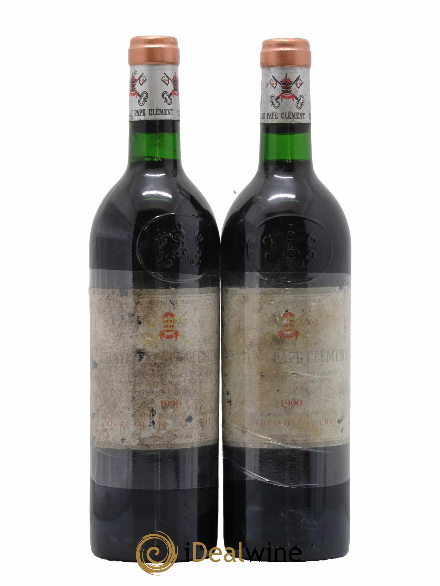 Château Pape Clément Cru Classé de Graves 1990 - Lot de 2 bouteilles - 0
