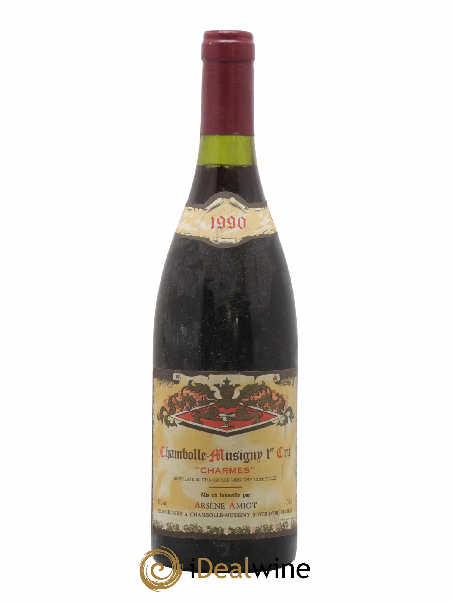 Chambolle-Musigny 1er Cru Charmes Domaine Arsène Amiot 1990 - Lot de 1 bouteille - 0