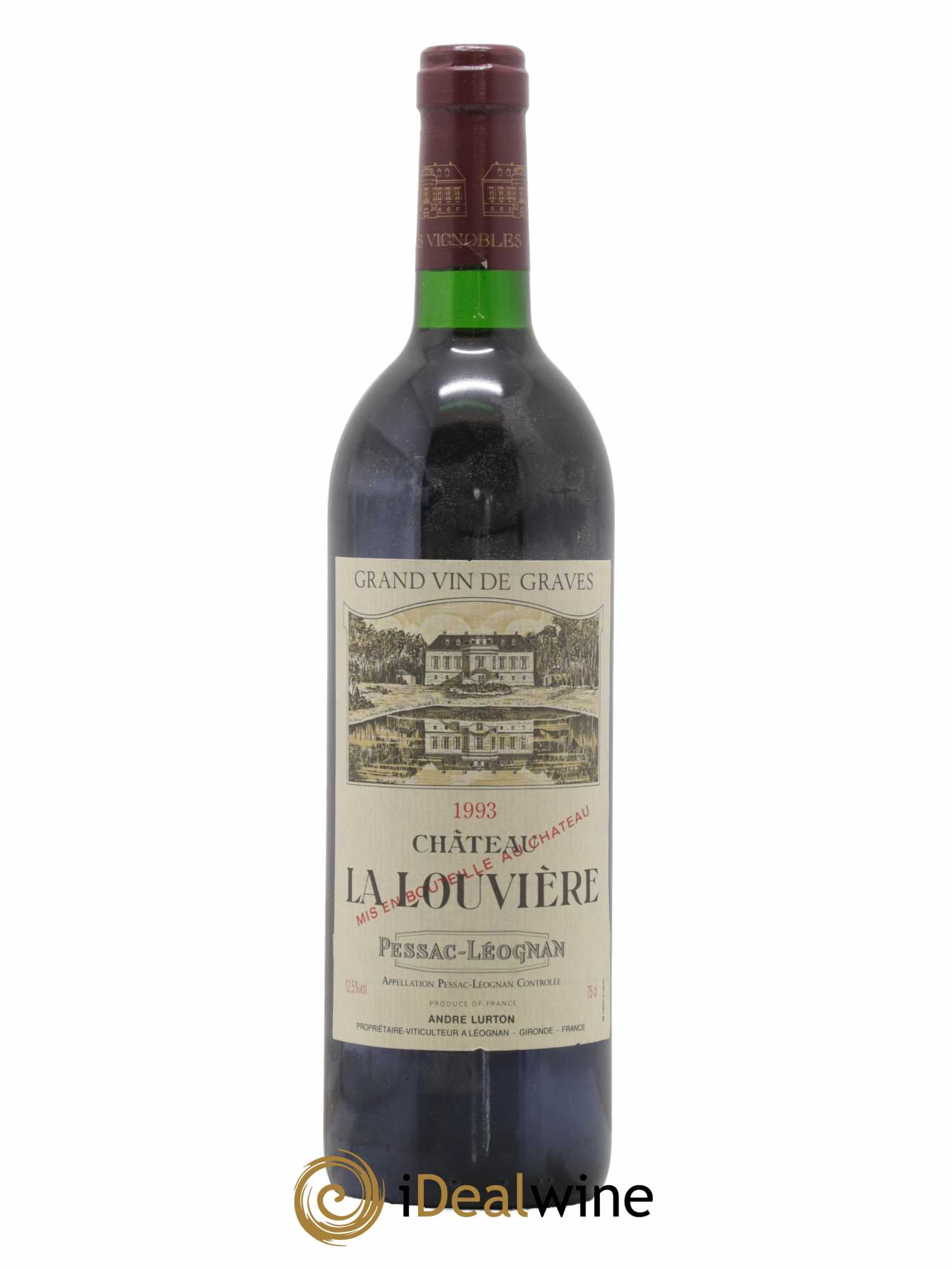 Château la Louvière 1993 - Lot de 1 bouteille - 0