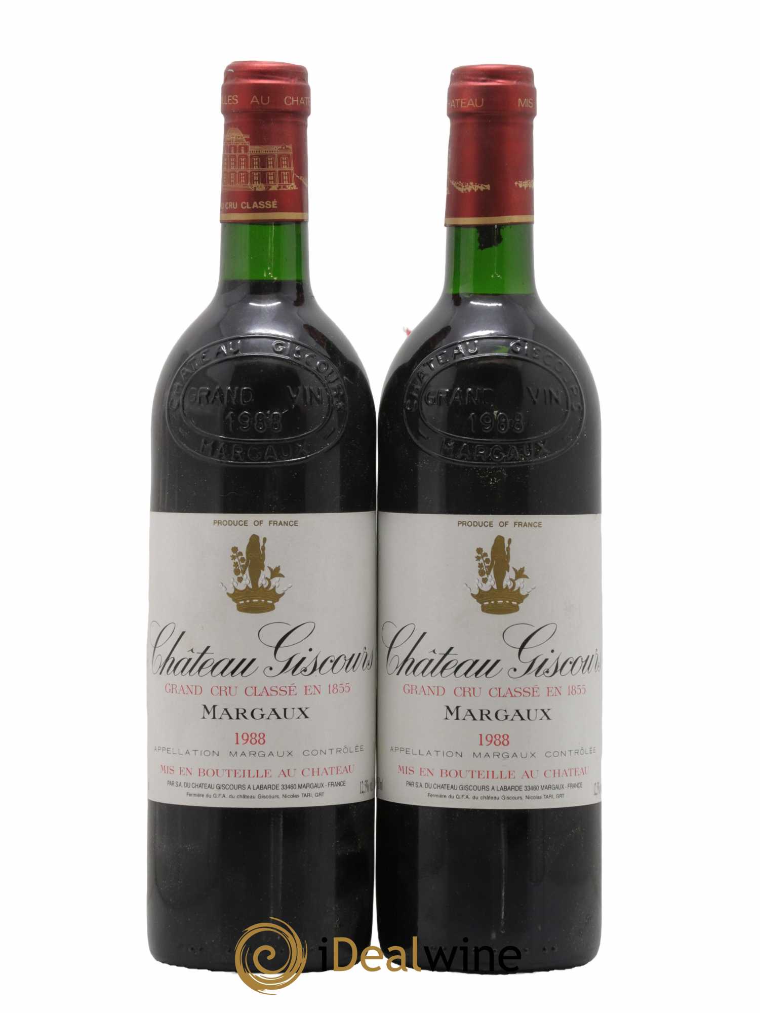 Château Giscours 3ème Grand Cru Classé 1988 - Lot de 2 bouteilles - 0