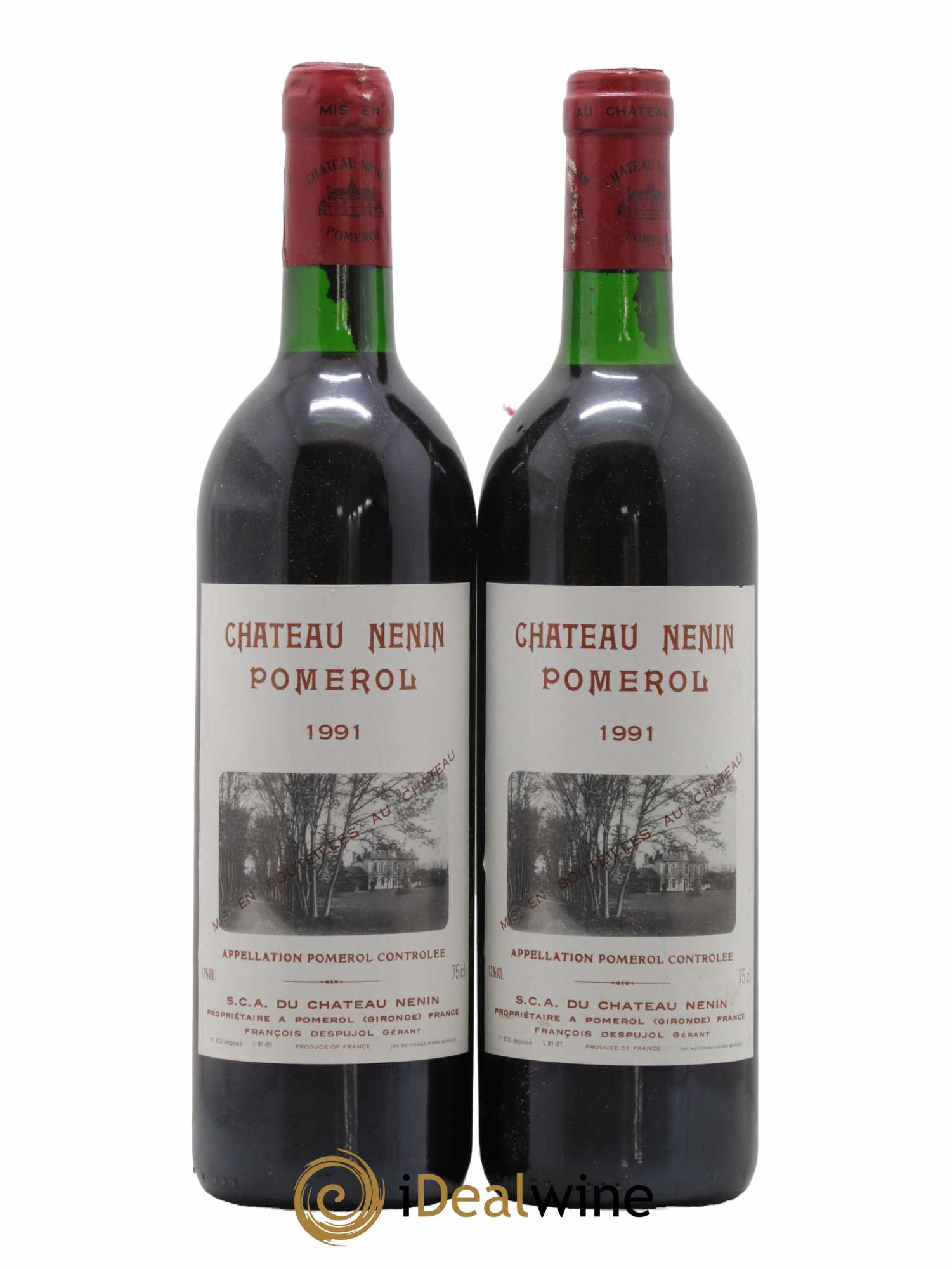 Château Nenin 1991 - Lot de 2 bouteilles - 0