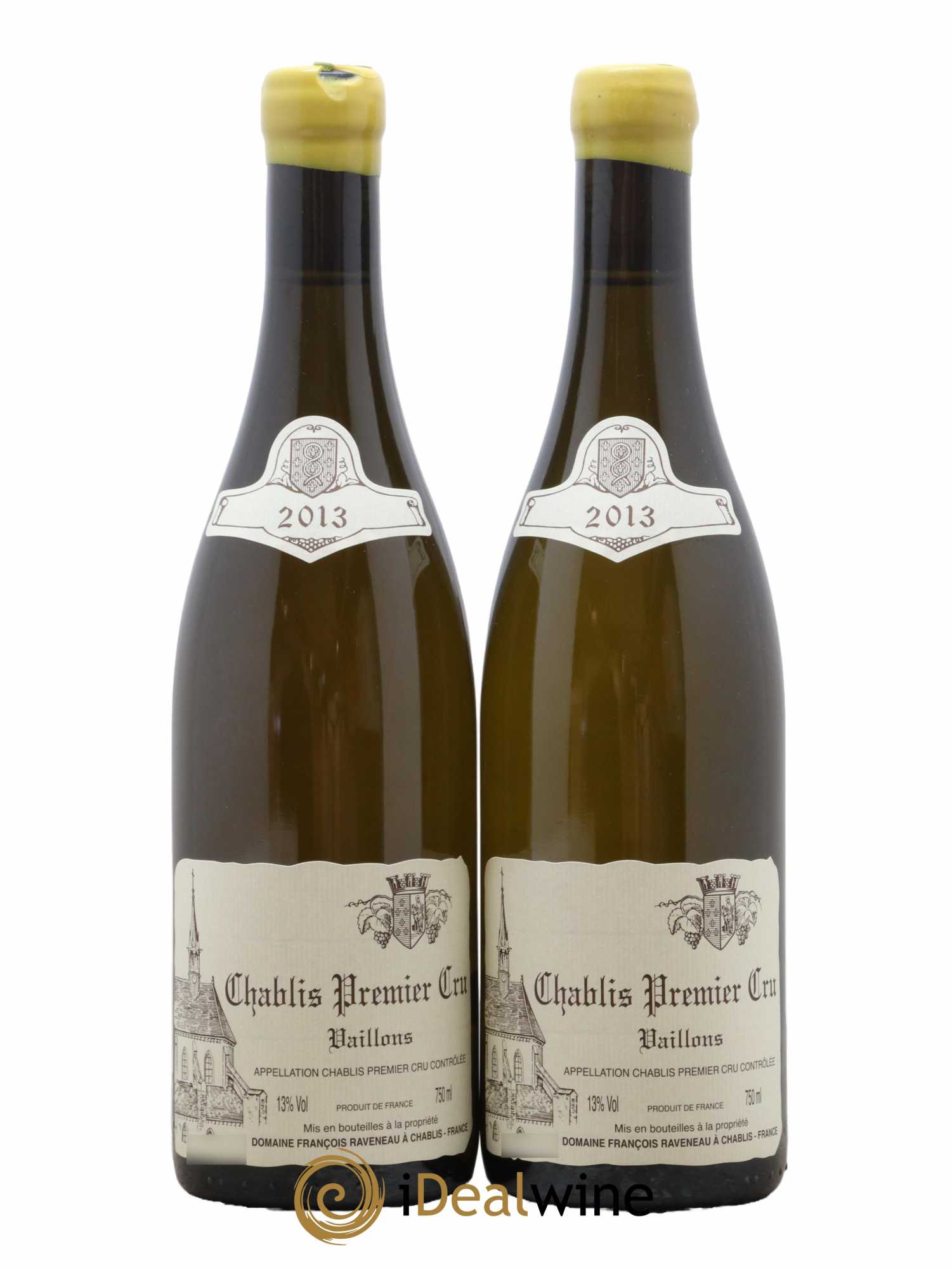 Chablis 1er Cru Vaillons Raveneau (Domaine) 2013 - Lot de 2 bouteilles - 0