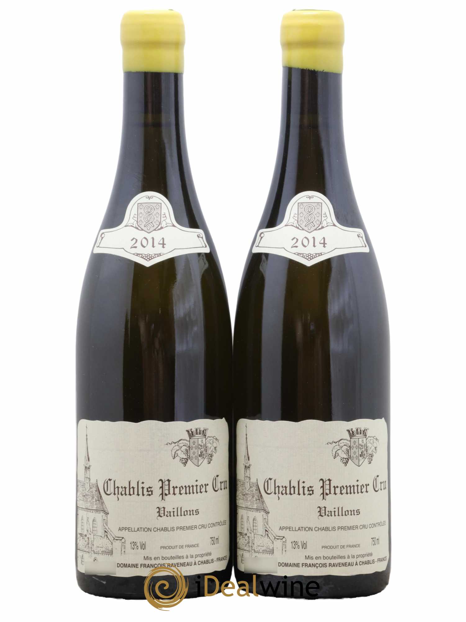 Chablis 1er Cru Vaillons Raveneau (Domaine) 2014 - Lot de 2 bouteilles - 0