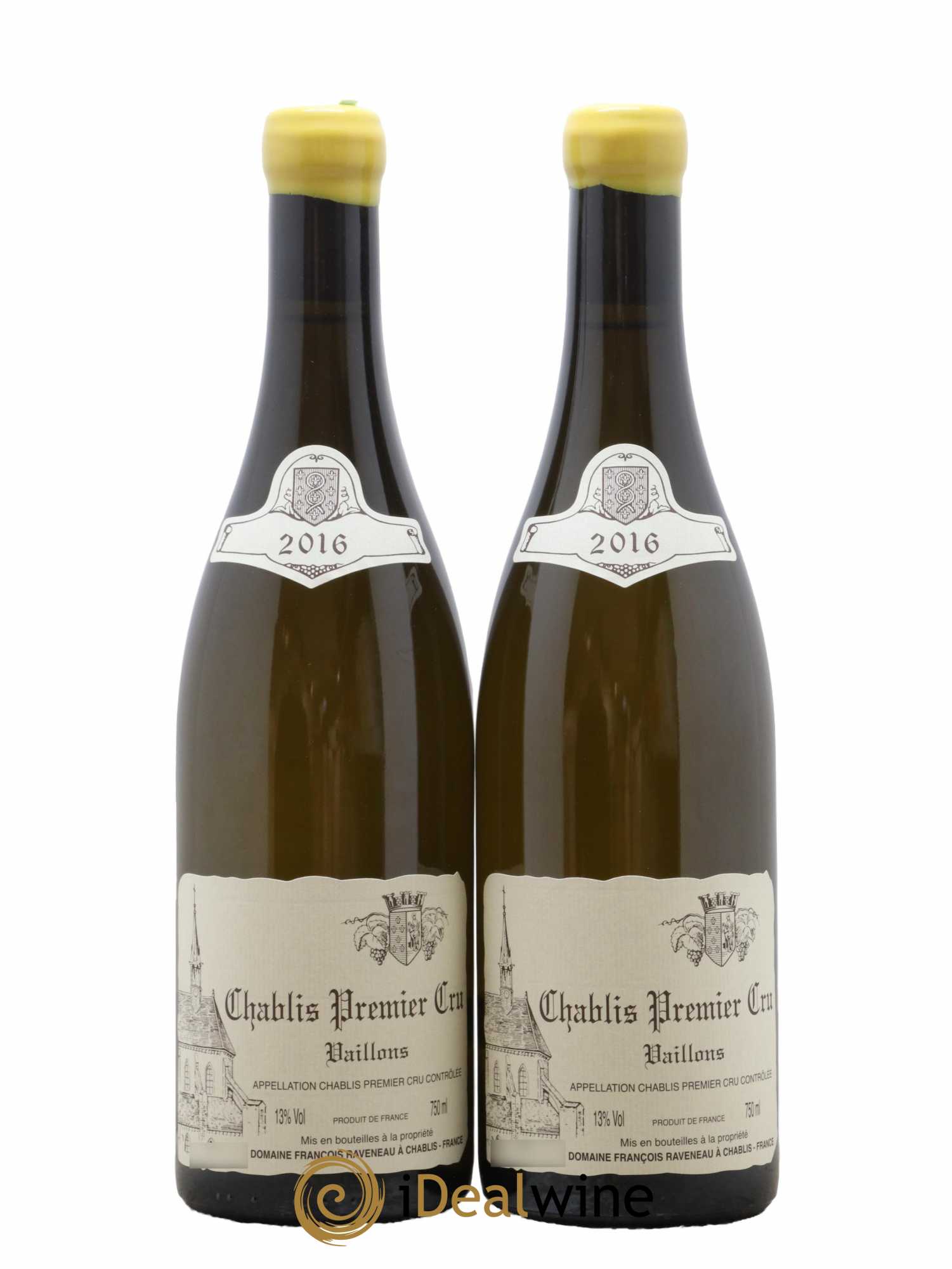 Chablis 1er Cru Vaillons Raveneau (Domaine) 2016 - Lot de 2 bouteilles - 0