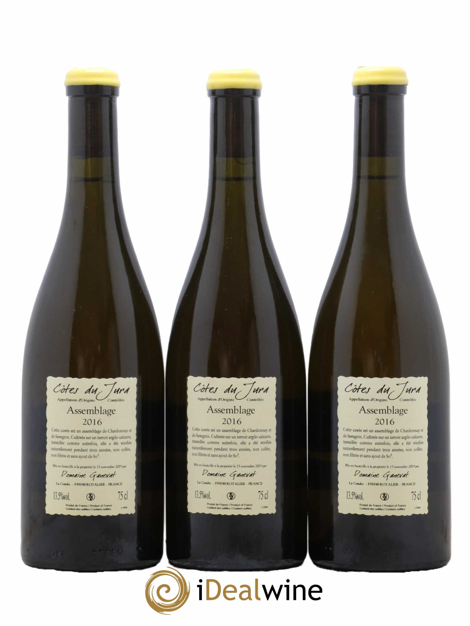 Côtes du Jura Cuvée Orégane Jean-François Ganevat (Domaine) 2016 - Lot de 3 bouteilles - 1