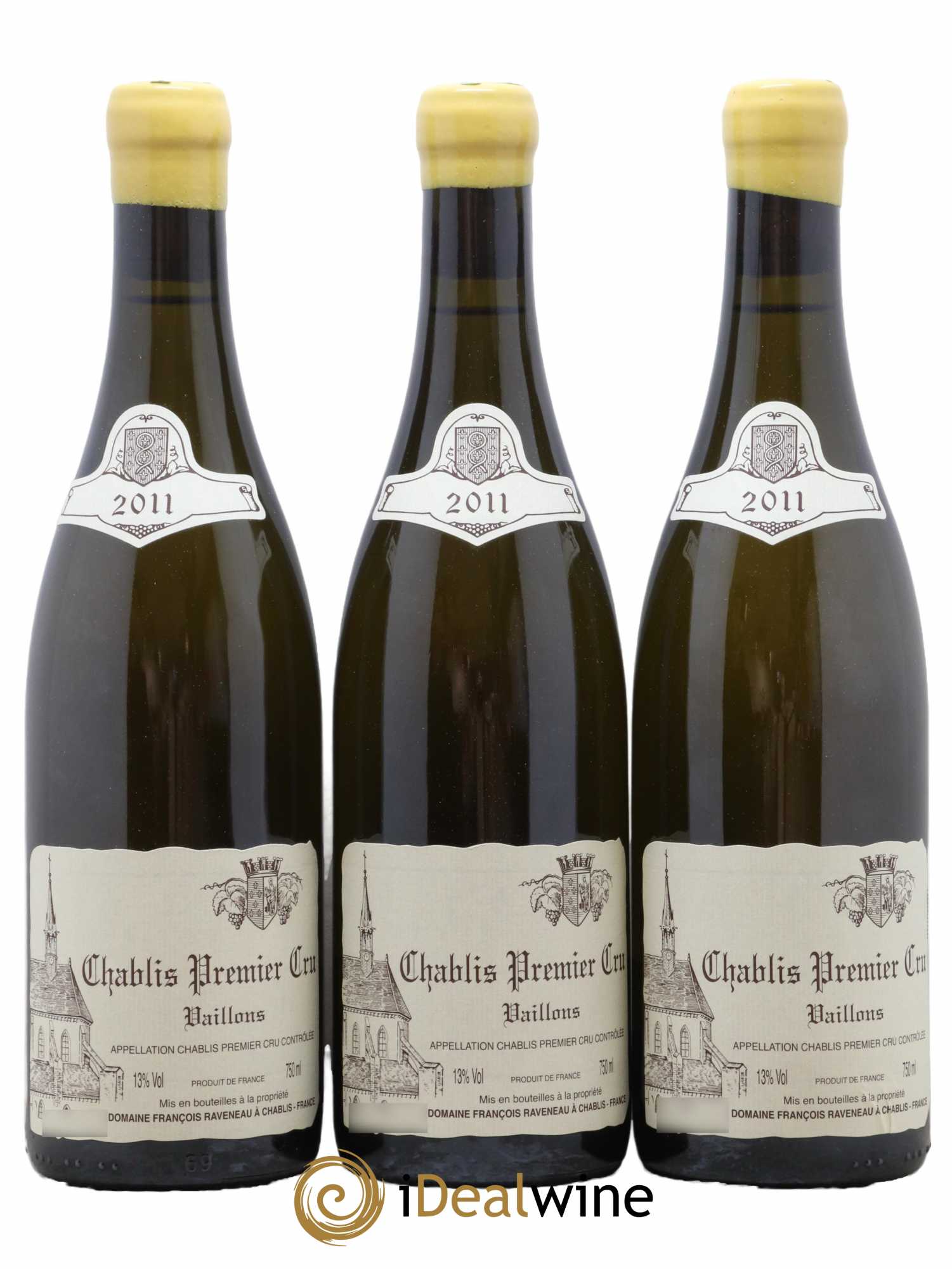 Chablis 1er Cru Vaillons Raveneau (Domaine) 2011 - Lot de 3 bouteilles - 0