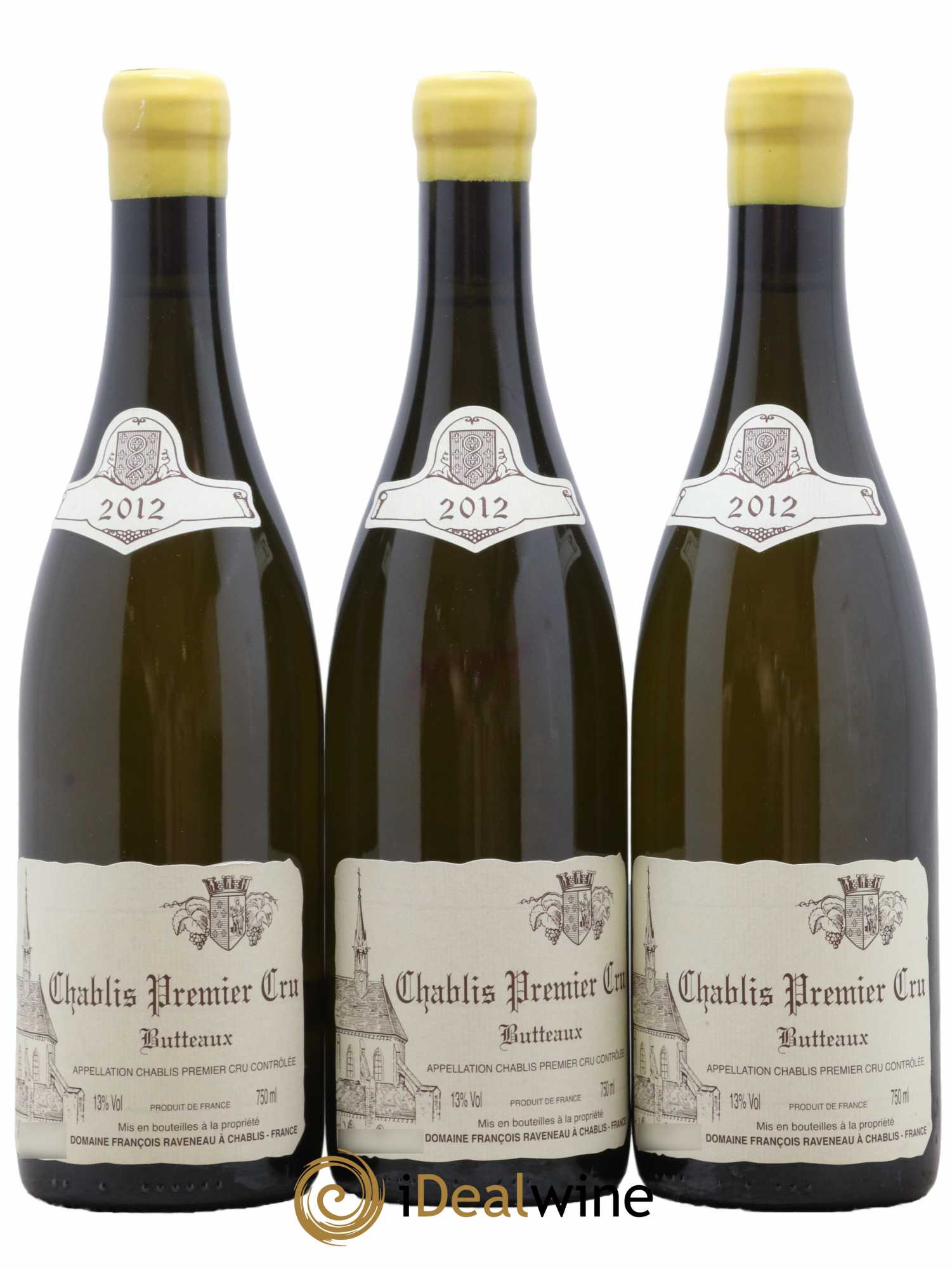 Chablis 1er Cru Butteaux Raveneau (Domaine) 2012 - Lot de 3 bouteilles - 0
