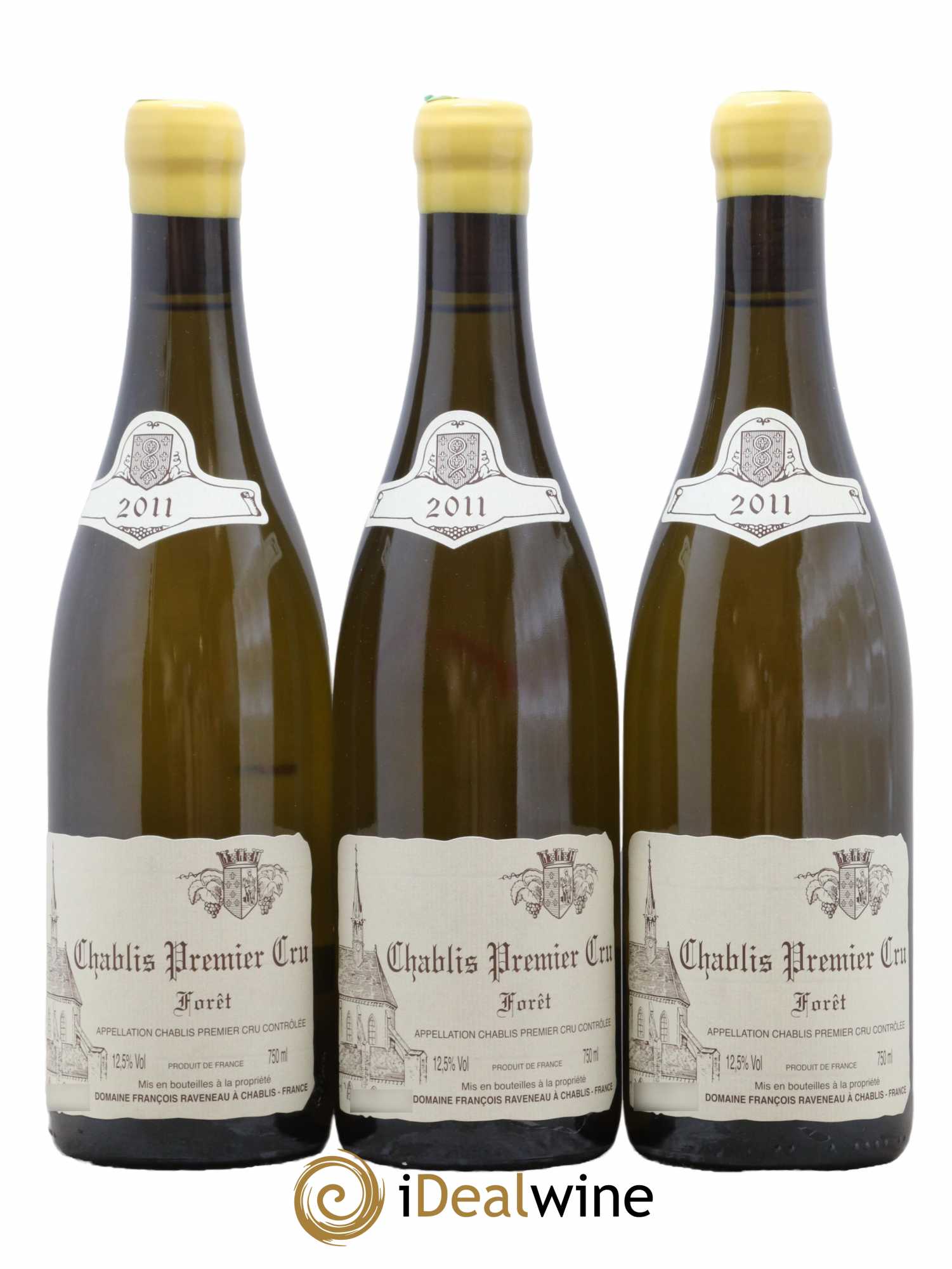 Chablis 1er Cru Forêt Raveneau (Domaine) 2011 - Posten von 3 Flaschen - 0