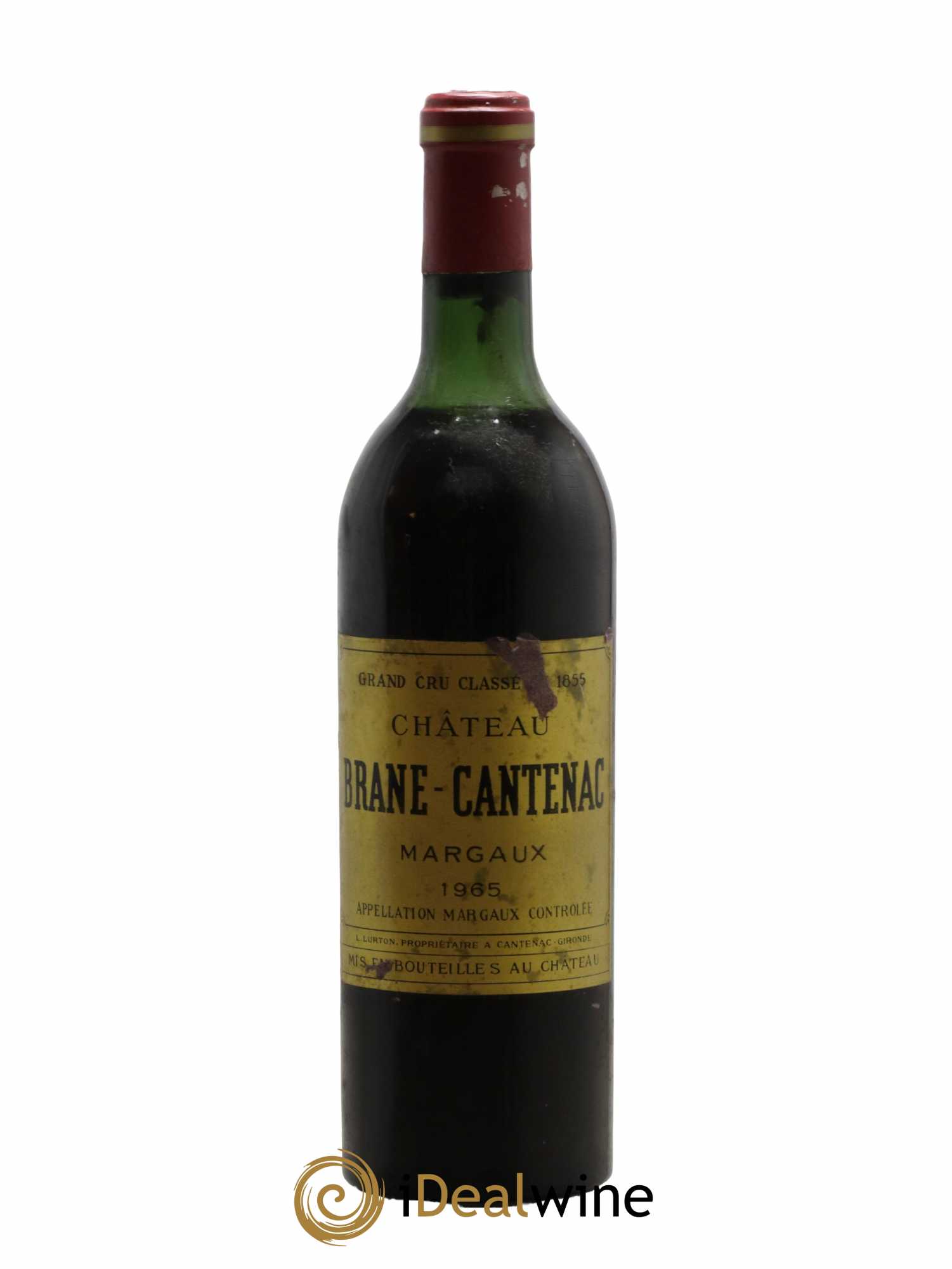 Château Brane Cantenac 2ème Grand Cru Classé 1965 - Lot de 1 bouteille - 0