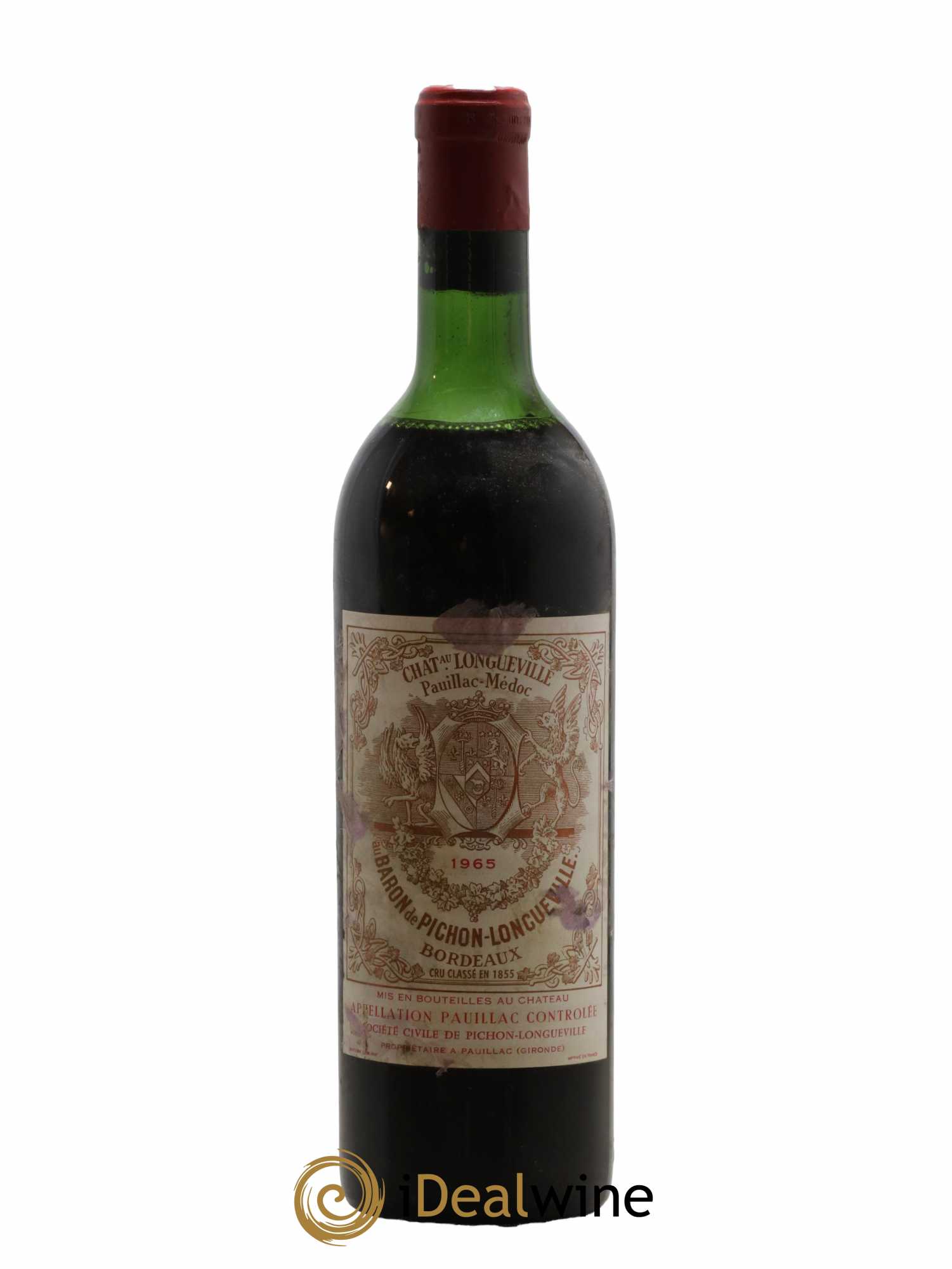 Pichon Longueville Baron 2ème Grand Cru Classé 1965 - Lot de 1 bouteille - 0