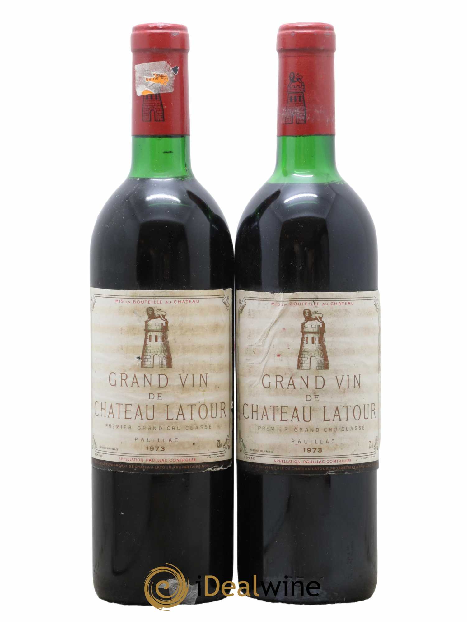 Château Latour 1er Grand Cru Classé 1973 - Lot de 2 bouteilles - 0