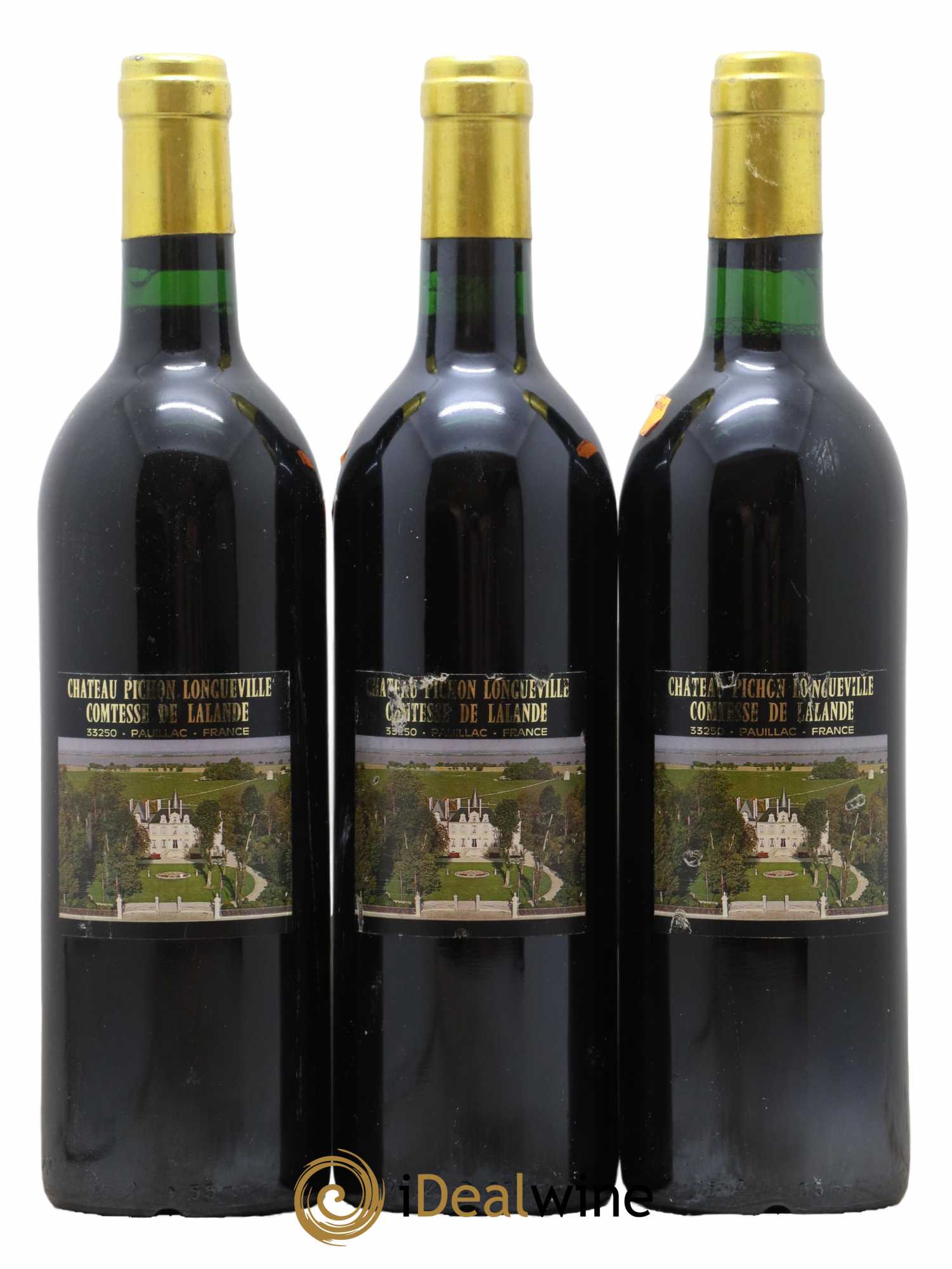 Château Pichon Longueville Comtesse de Lalande 2ème Grand Cru Classé 1989 - Lot de 3 bouteilles - 1