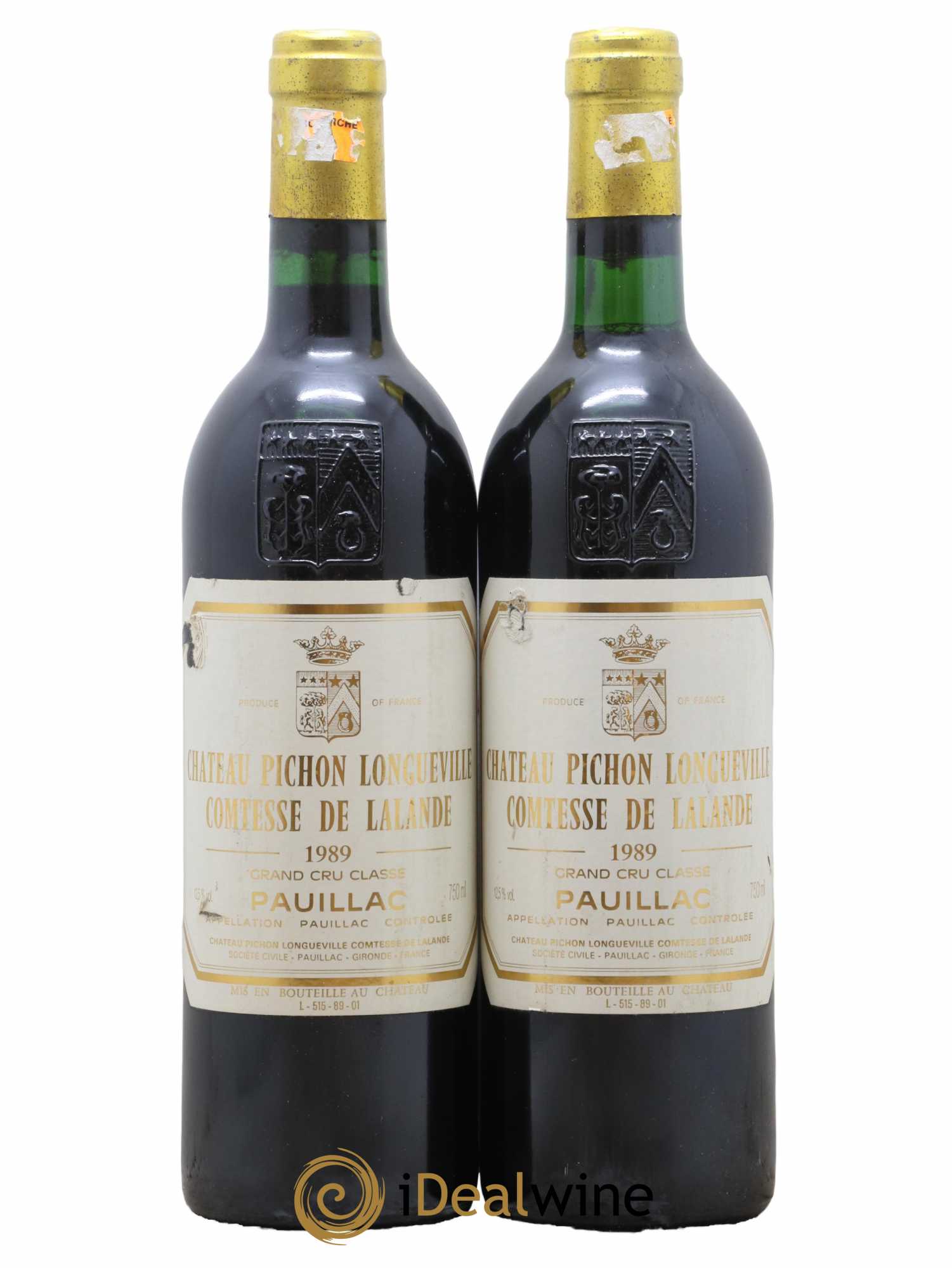 Château Pichon Longueville Comtesse de Lalande 2ème Grand Cru Classé 1989 - Lot de 2 bouteilles - 0