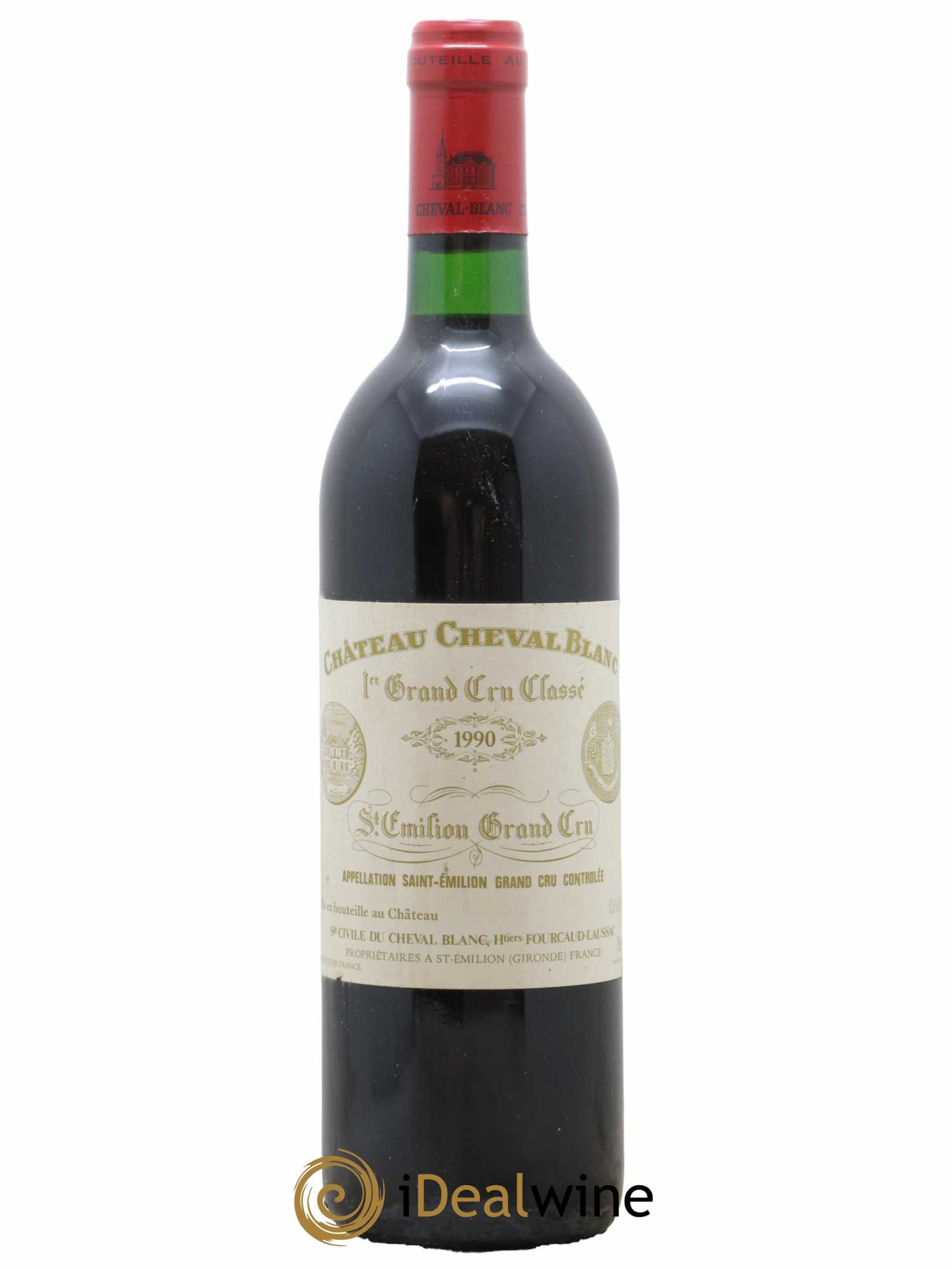 Château Cheval Blanc 1er Grand Cru Classé A 1990 - Lot de 1 bouteille - 0