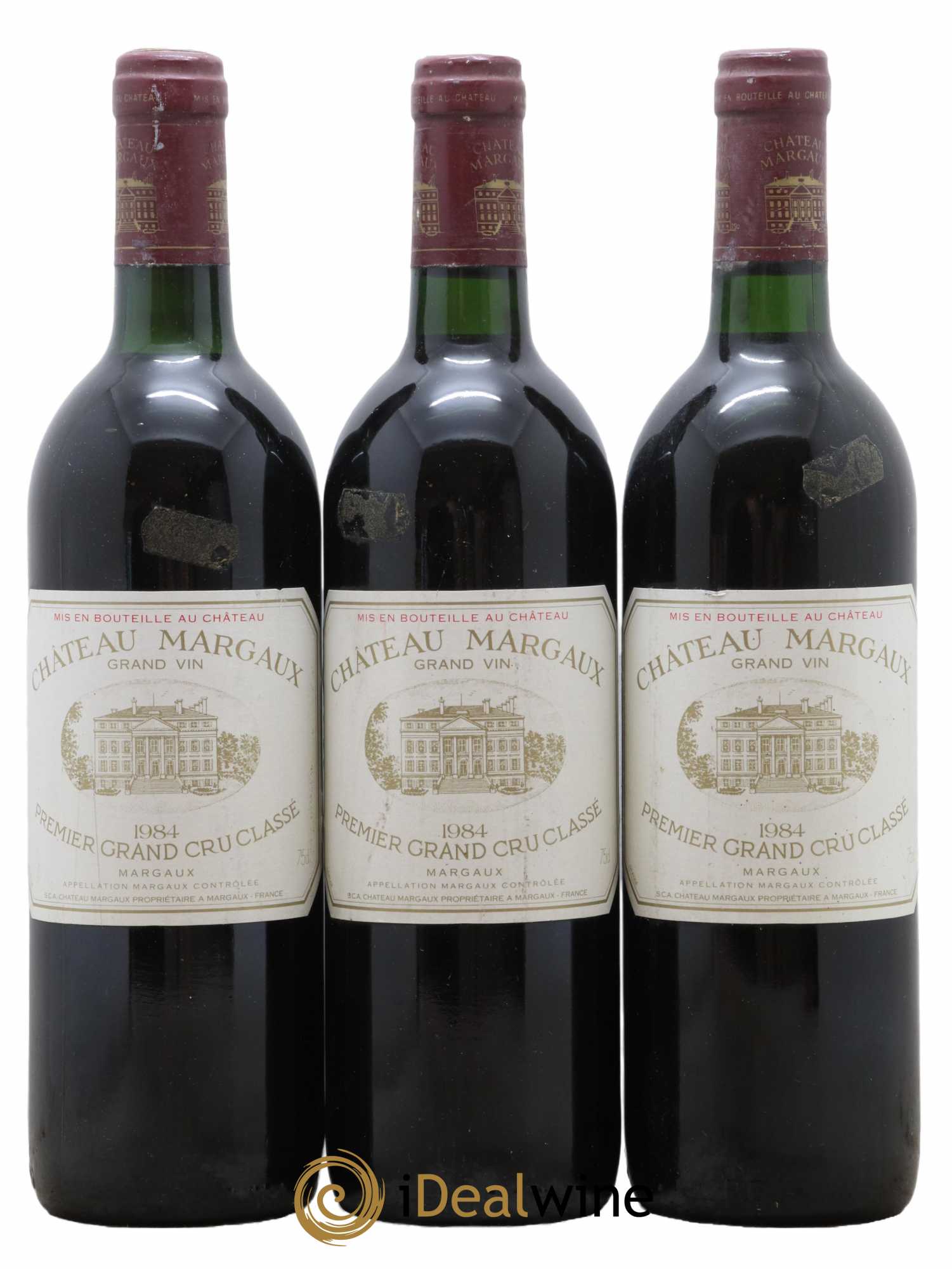 Château Margaux 1er Grand Cru Classé 1984 - Lot de 3 bouteilles - 0