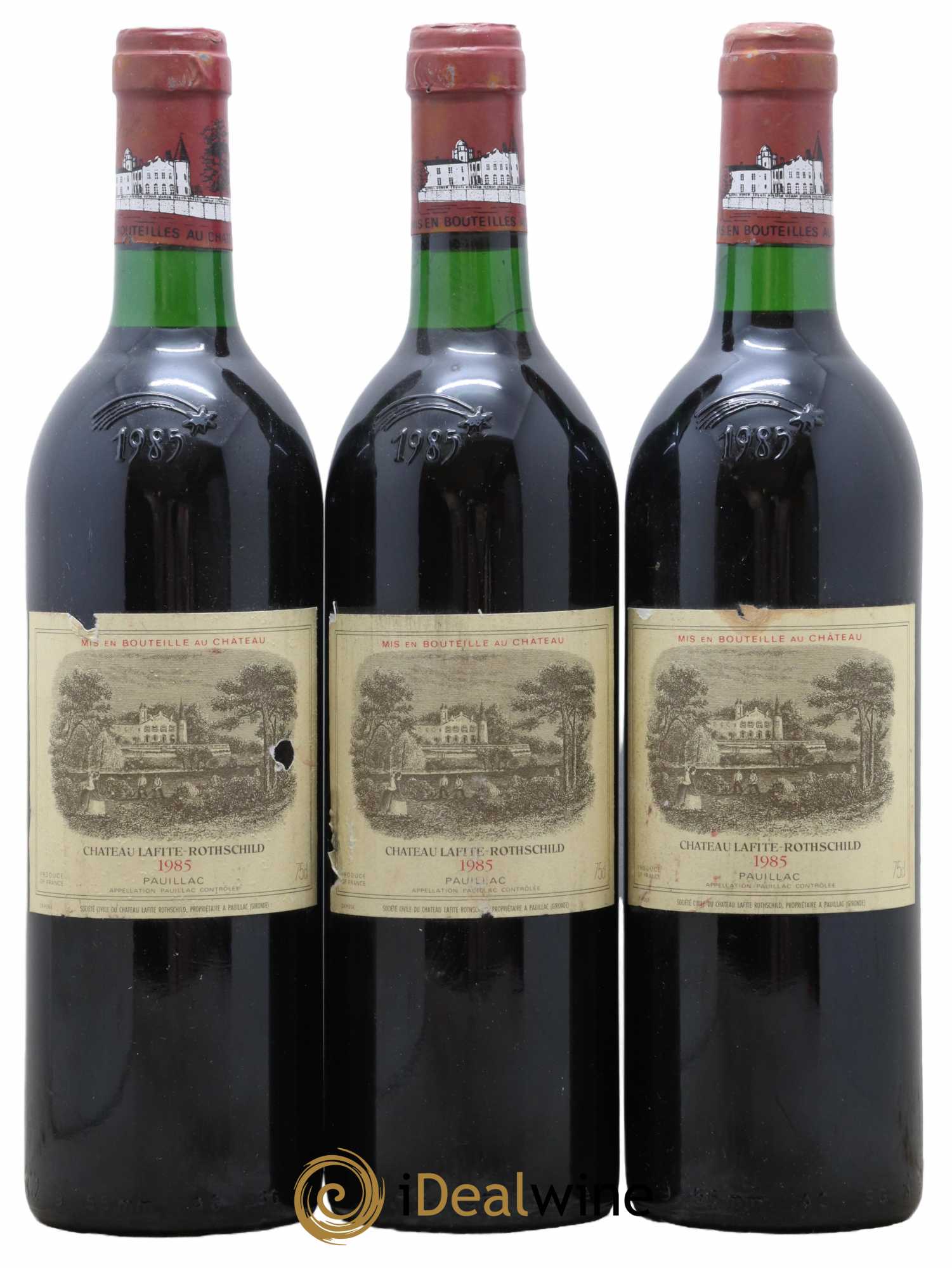 Château Lafite Rothschild 1er Grand Cru Classé 1985 - Lot de 3 bouteilles - 0
