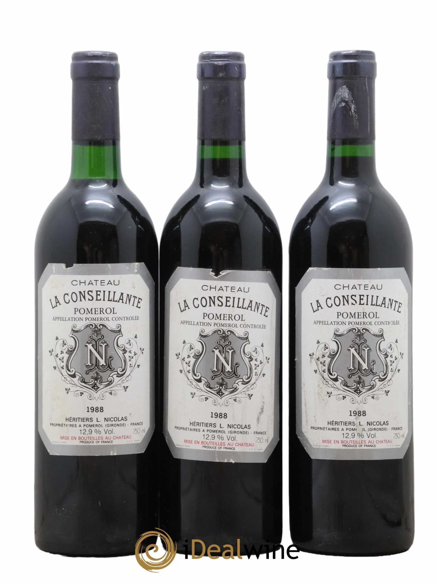 Château la Conseillante 1988 - Lot de 3 bouteilles - 0