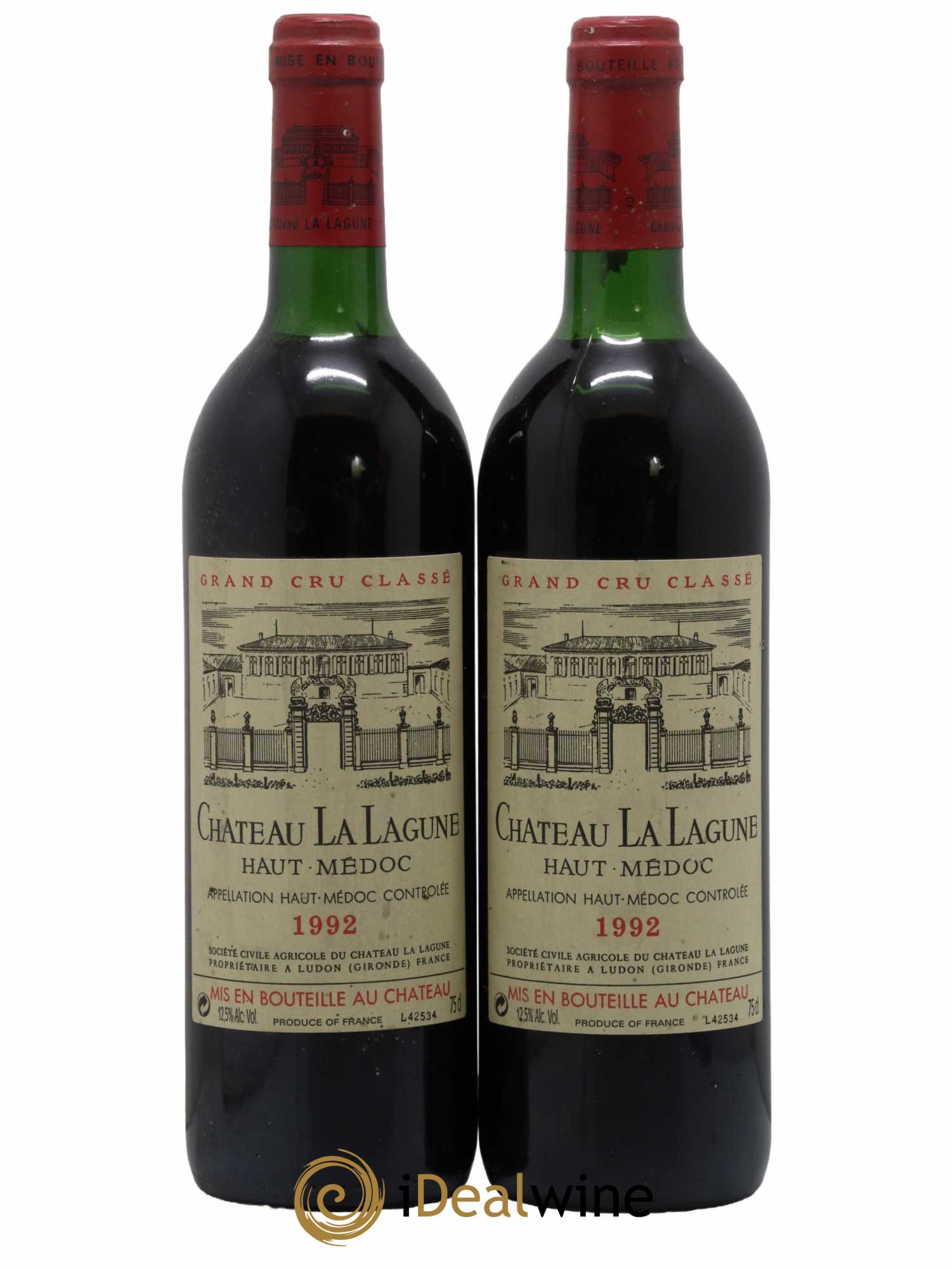 Château la Lagune 3ème Grand Cru Classé 1992 - Lot de 2 bouteilles - 0