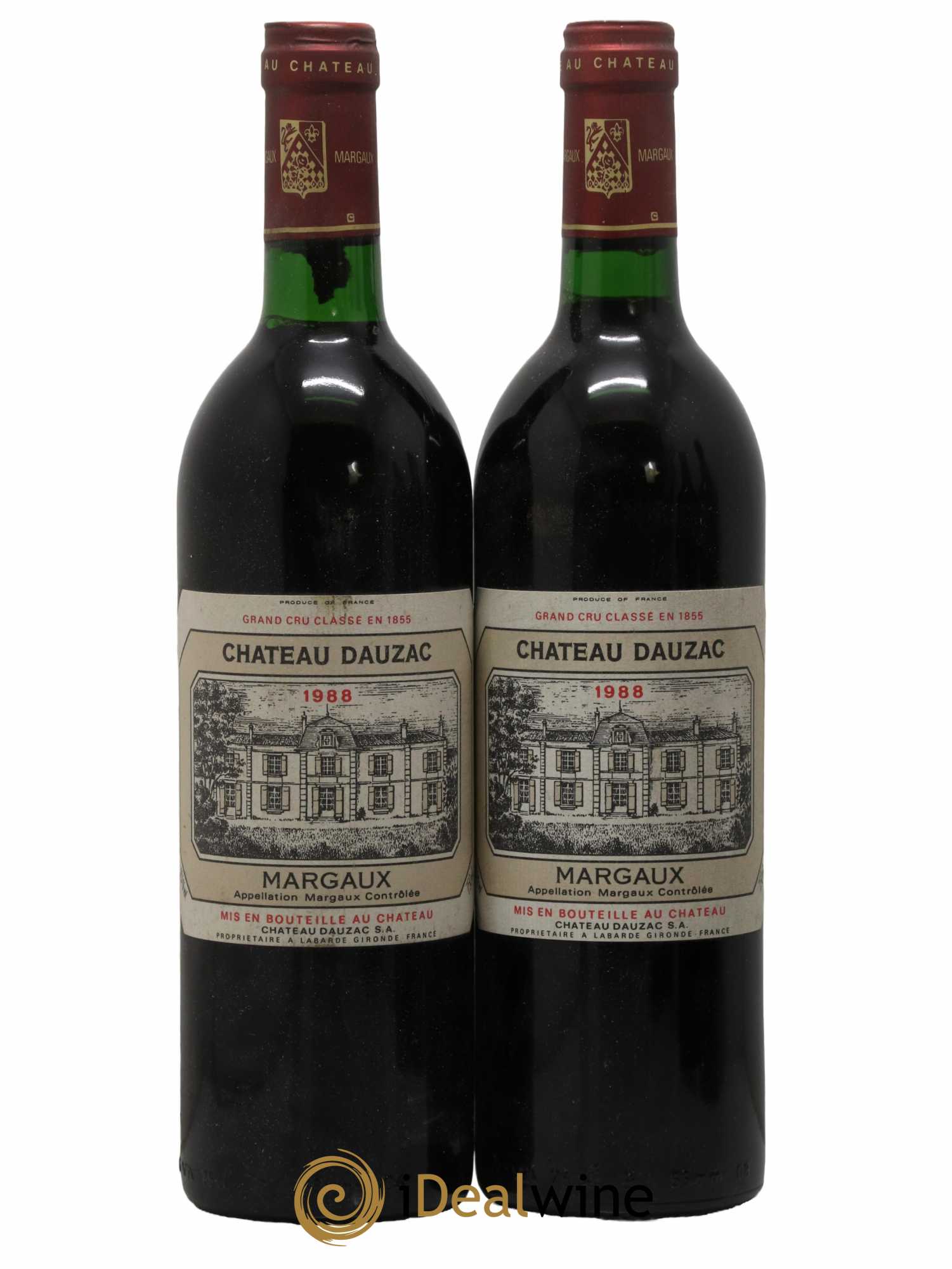 Château Dauzac 5ème Grand Cru Classé 1988 - Lot de 2 bouteilles - 0