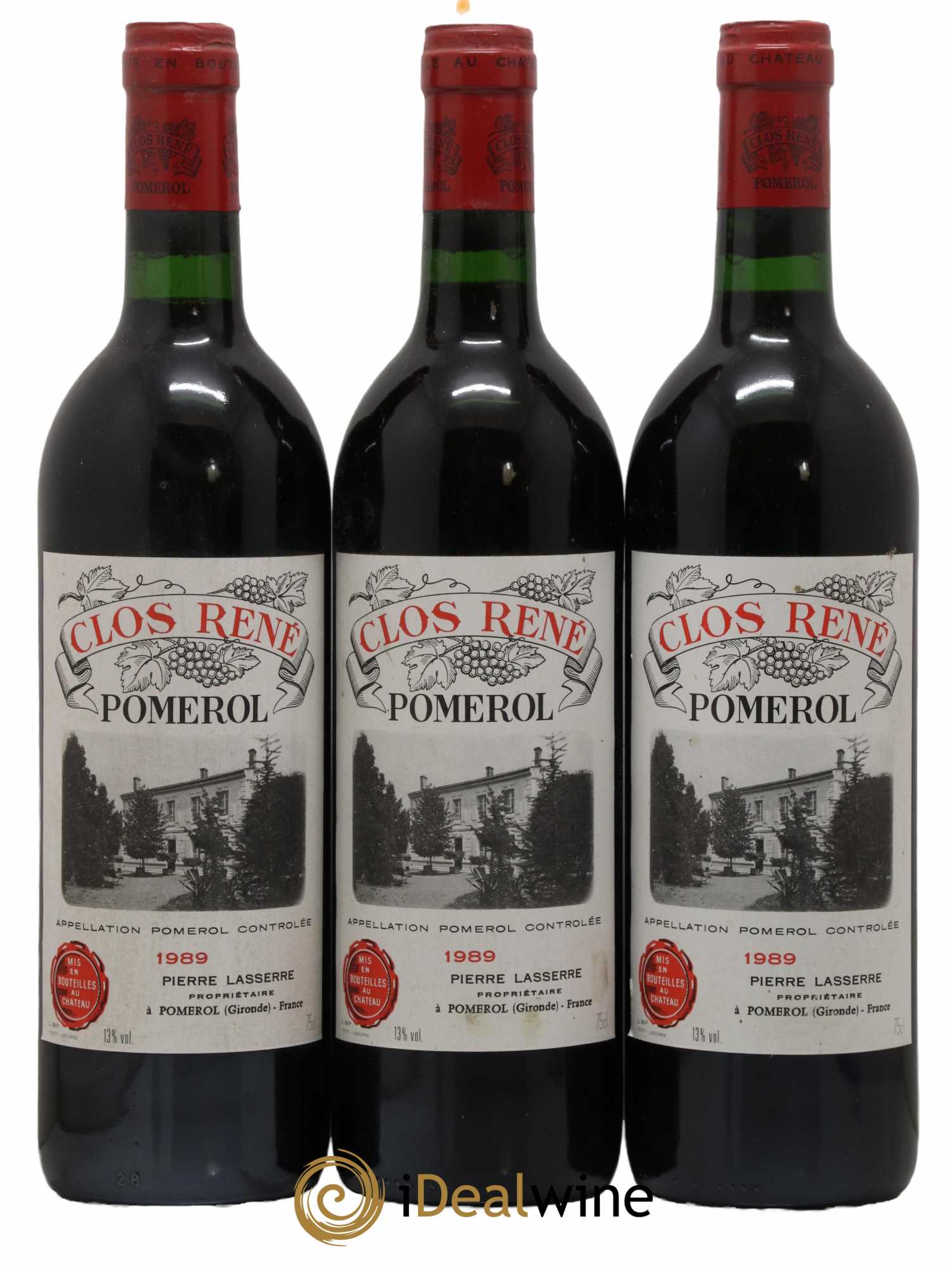 Clos René 1989 - Lotto di 3 bottiglie - 0