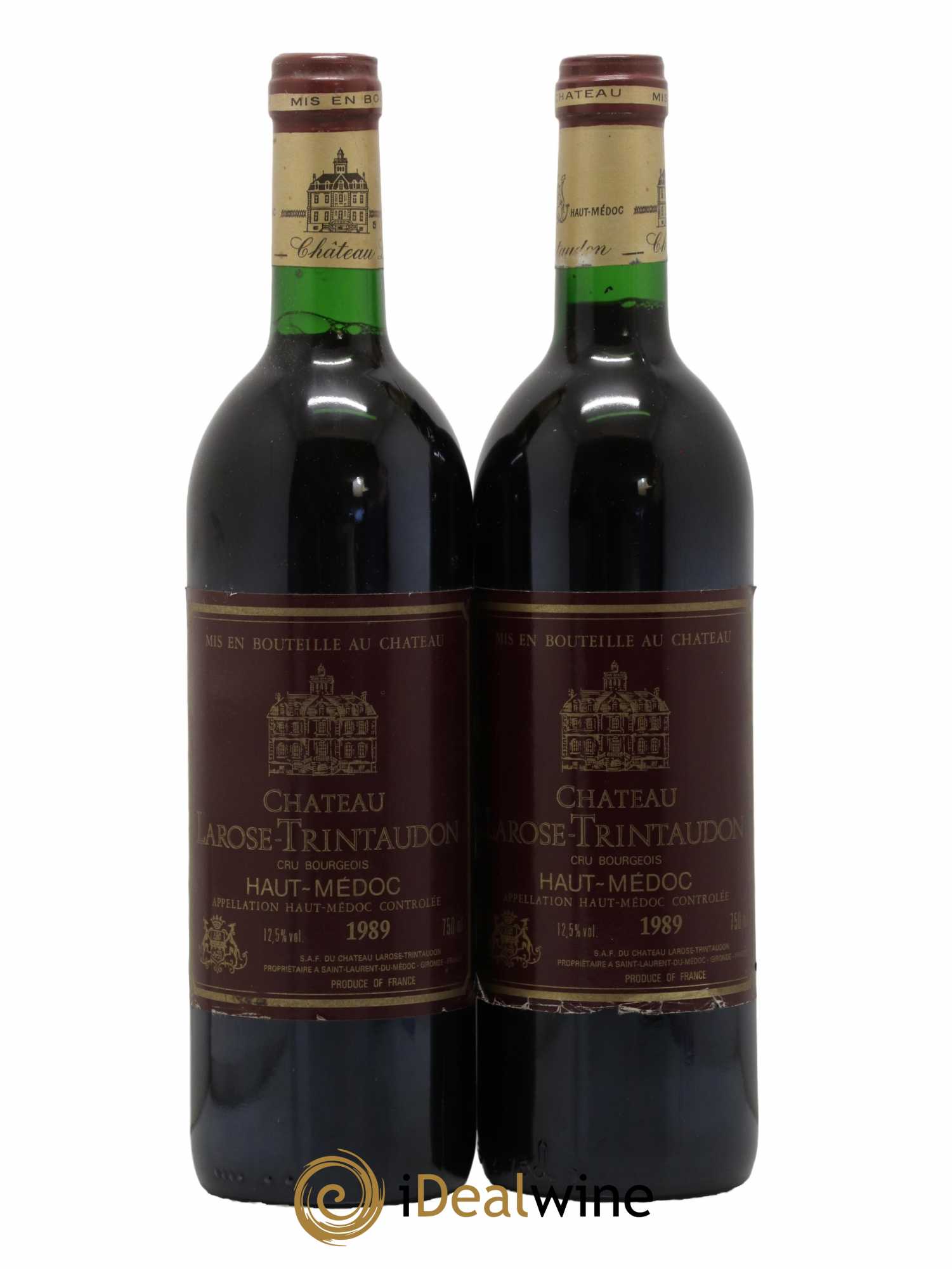 Château Larose Trintaudon Cru Bourgeois 1989 - Lot de 2 bouteilles - 0