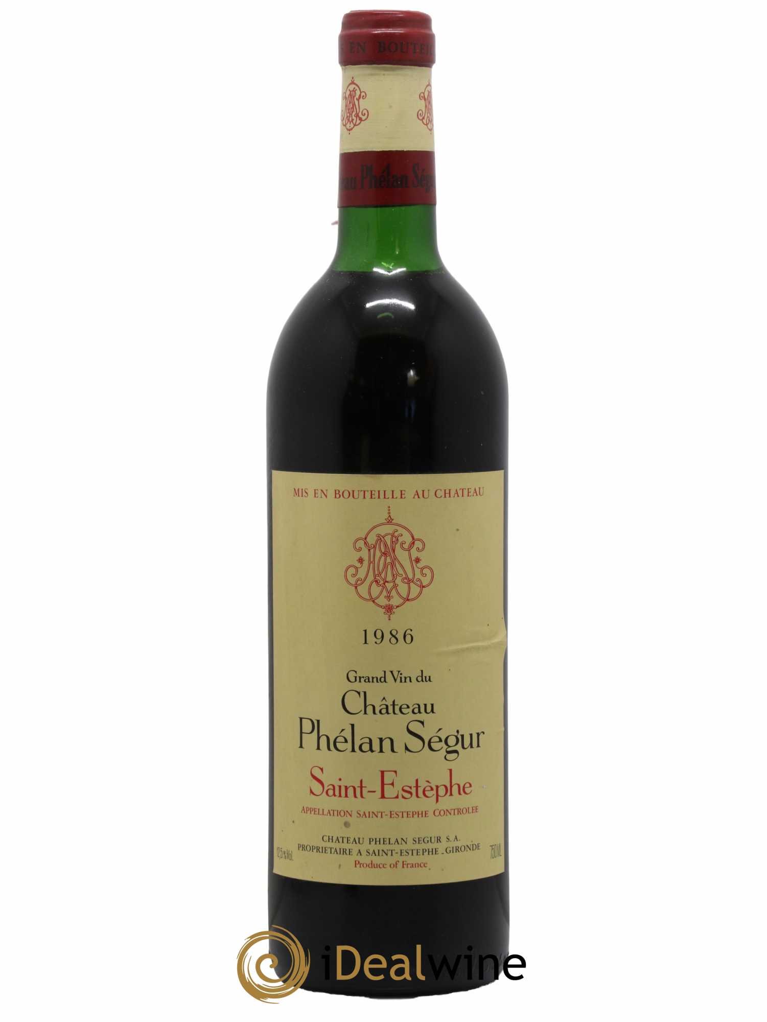 Château Phélan Ségur 1986 - Lot de 1 bouteille - 0