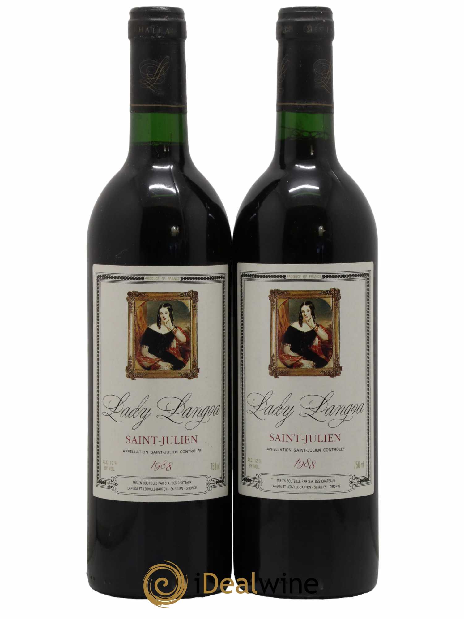 Saint-Julien Lady Langoa 1988 - Lot de 2 bouteilles - 0