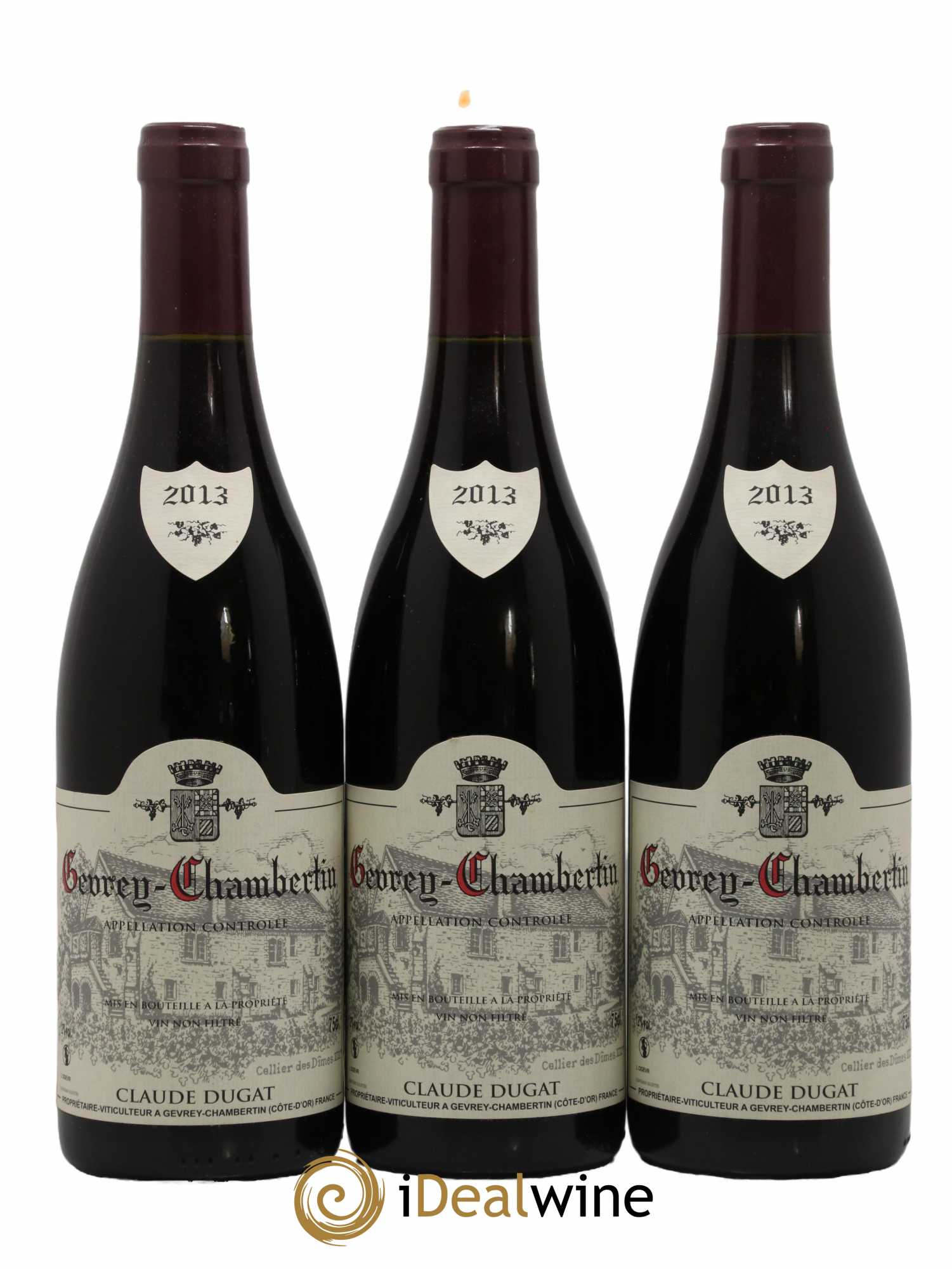 Gevrey-Chambertin Claude Dugat 2013 - Lot de 3 bouteilles - 0