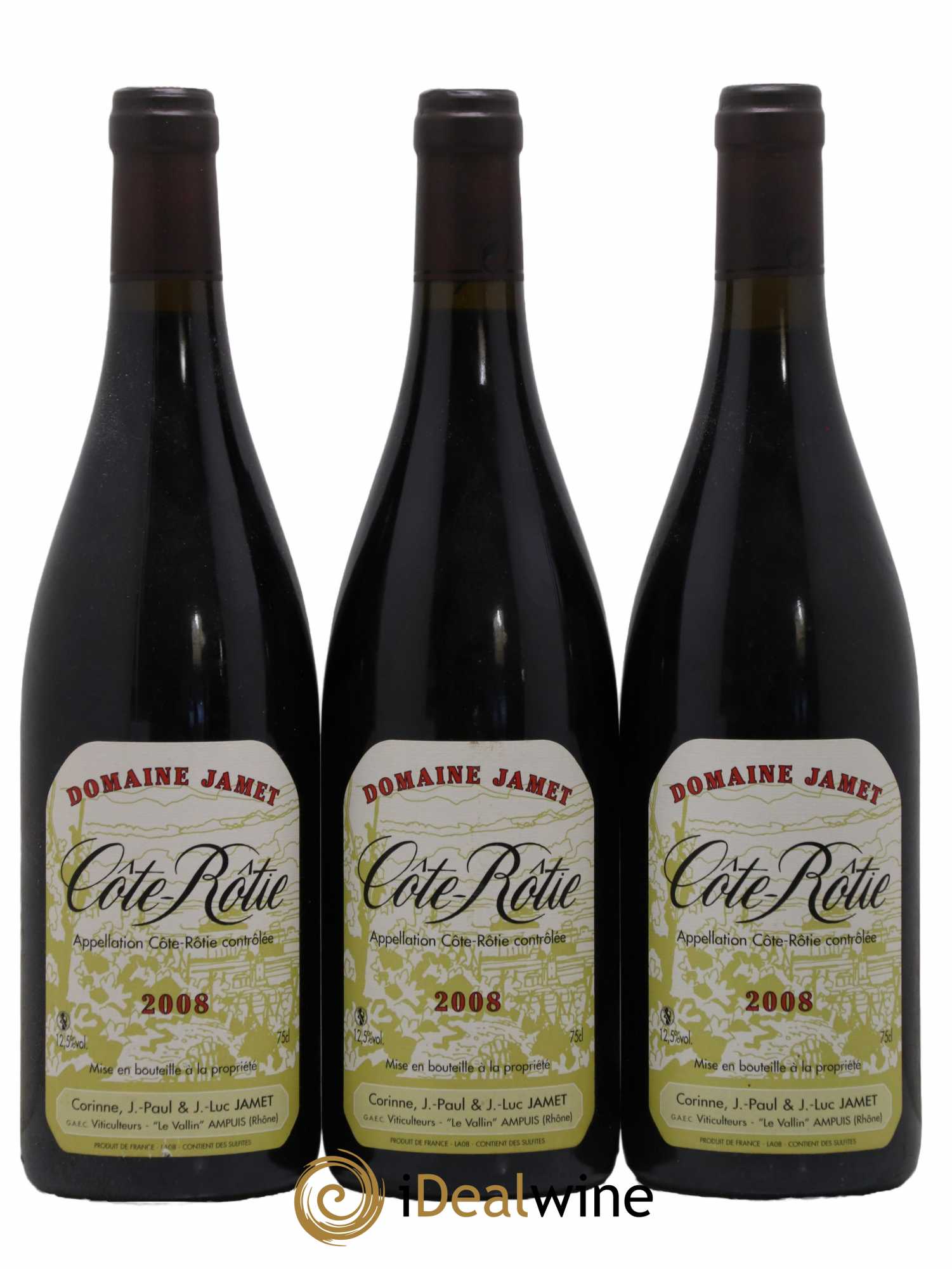 Côte-Rôtie Jamet (Domaine) 2008 - Lot de 3 bouteilles - 0