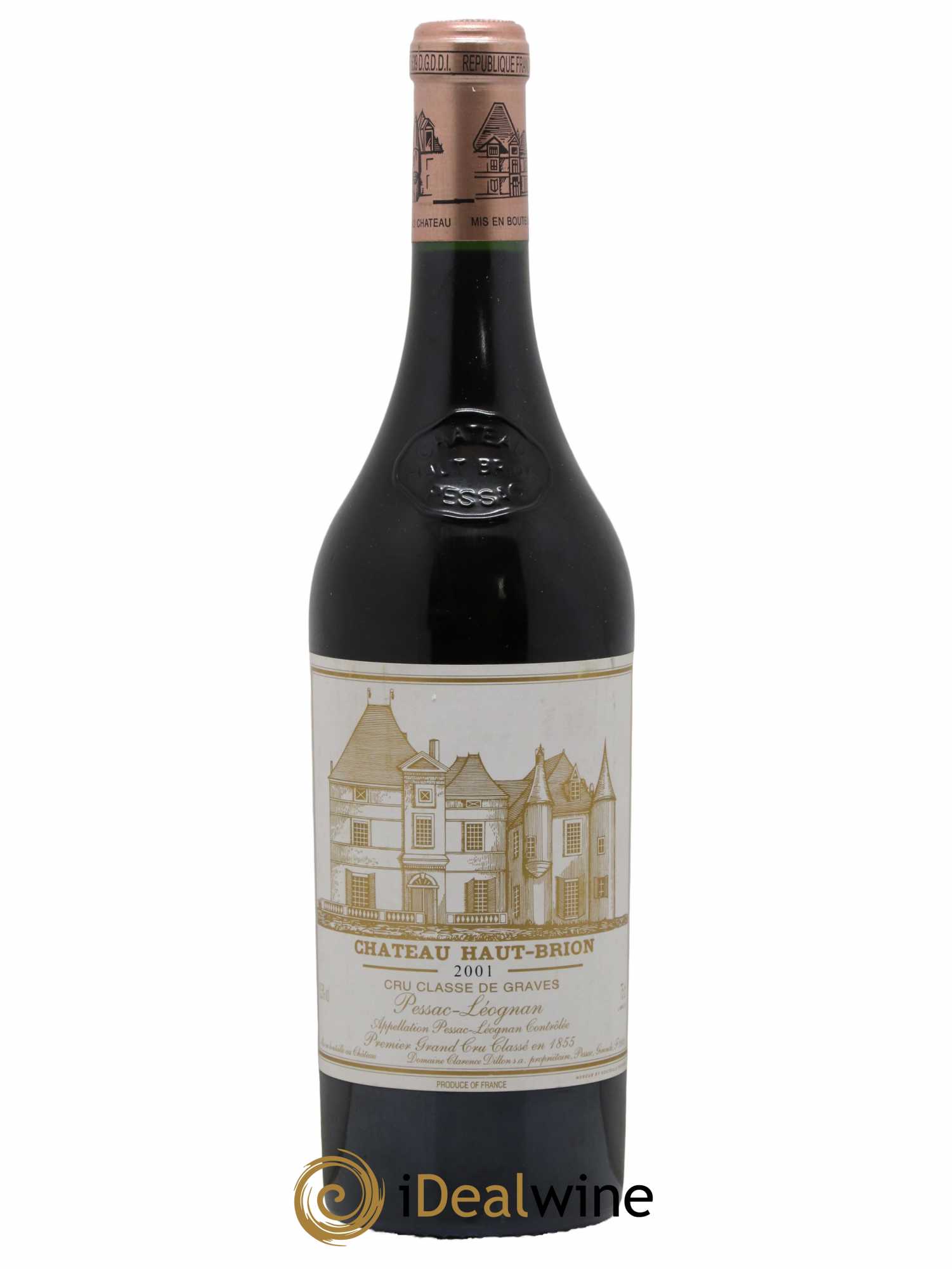 Château Haut Brion 1er Grand Cru Classé 2001 - Lot de 1 bouteille - 0
