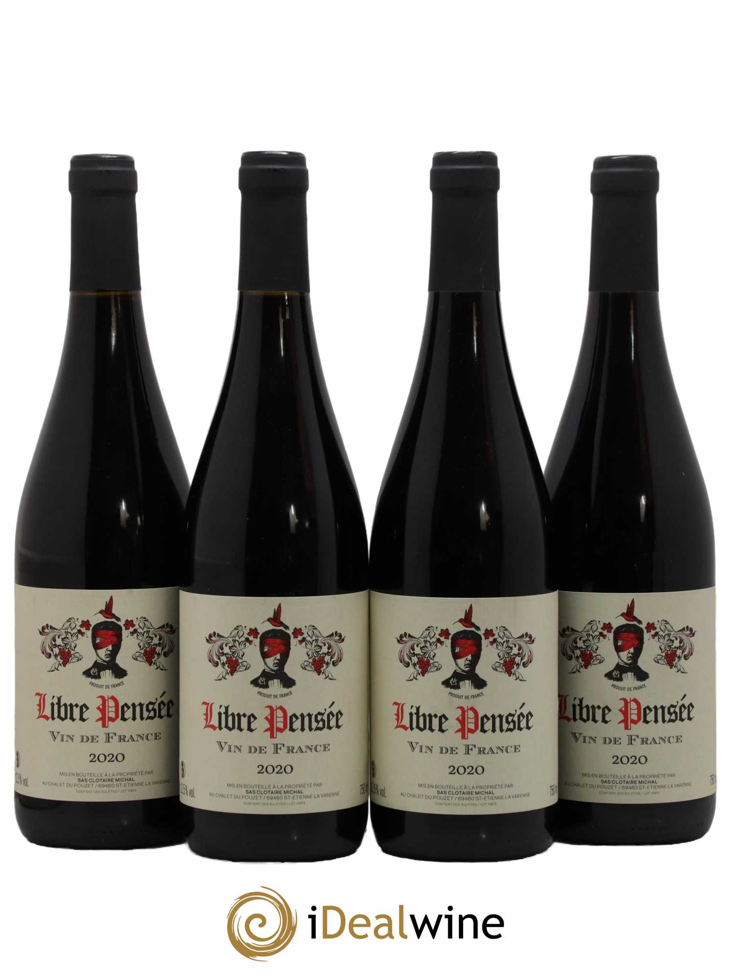 Vin de France Libre Pensée Clotaire Michal 2020 - Lot de 4 bouteilles - 0