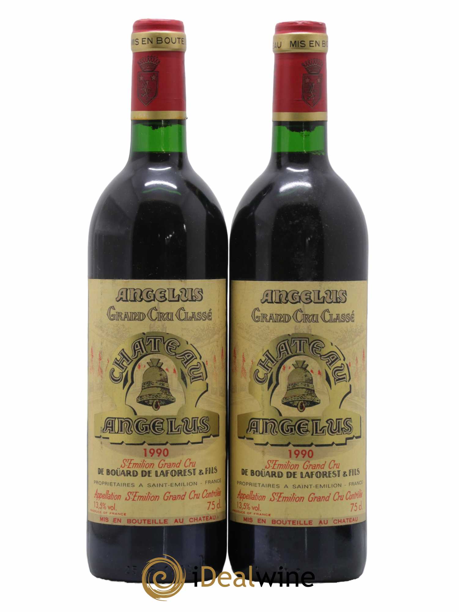 Château Angélus 1er Grand Cru Classé A 1990 - Lot de 2 bouteilles - 0