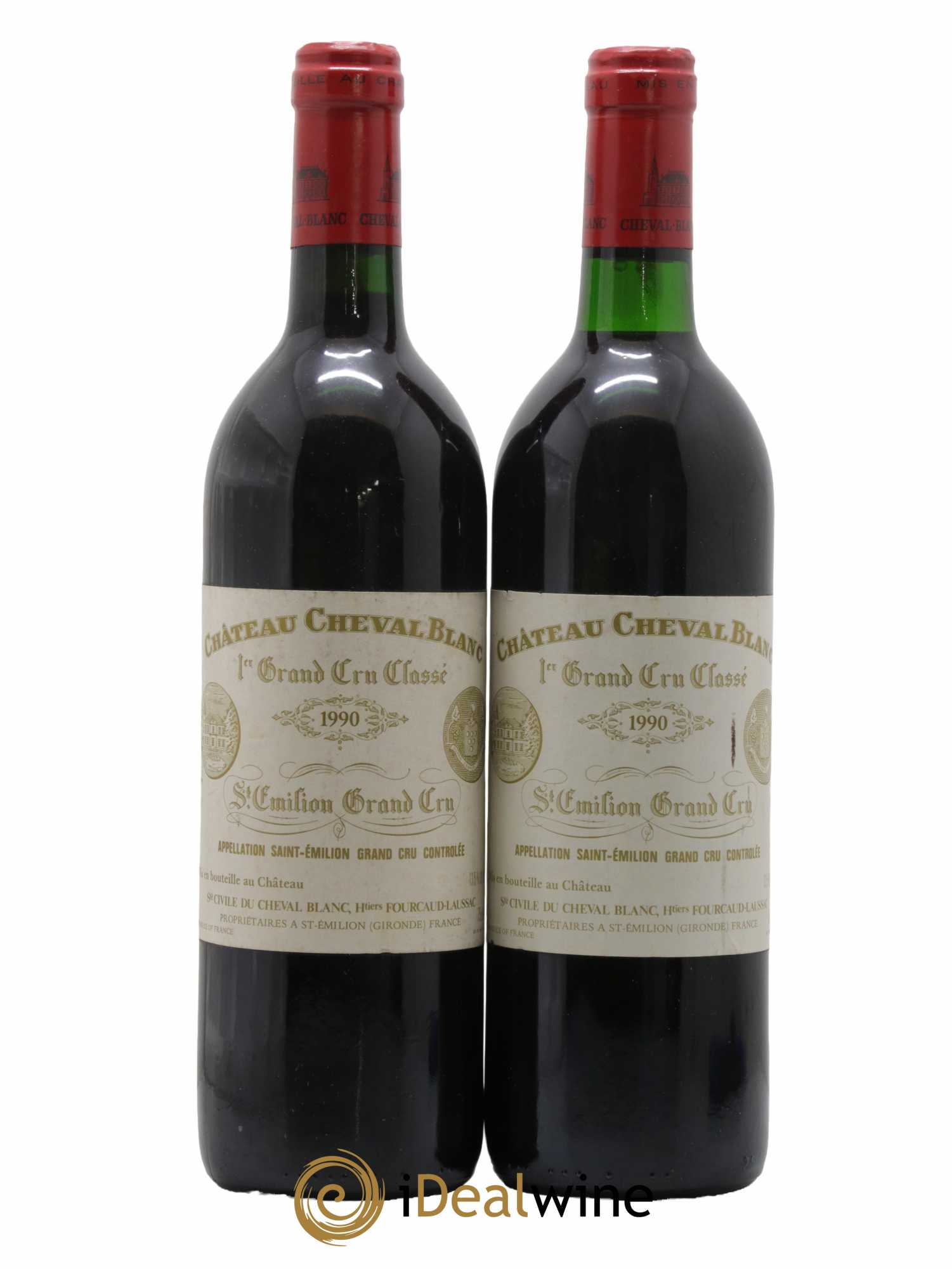 Château Cheval Blanc 1er Grand Cru Classé A 1990 - Lot de 2 bouteilles - 0