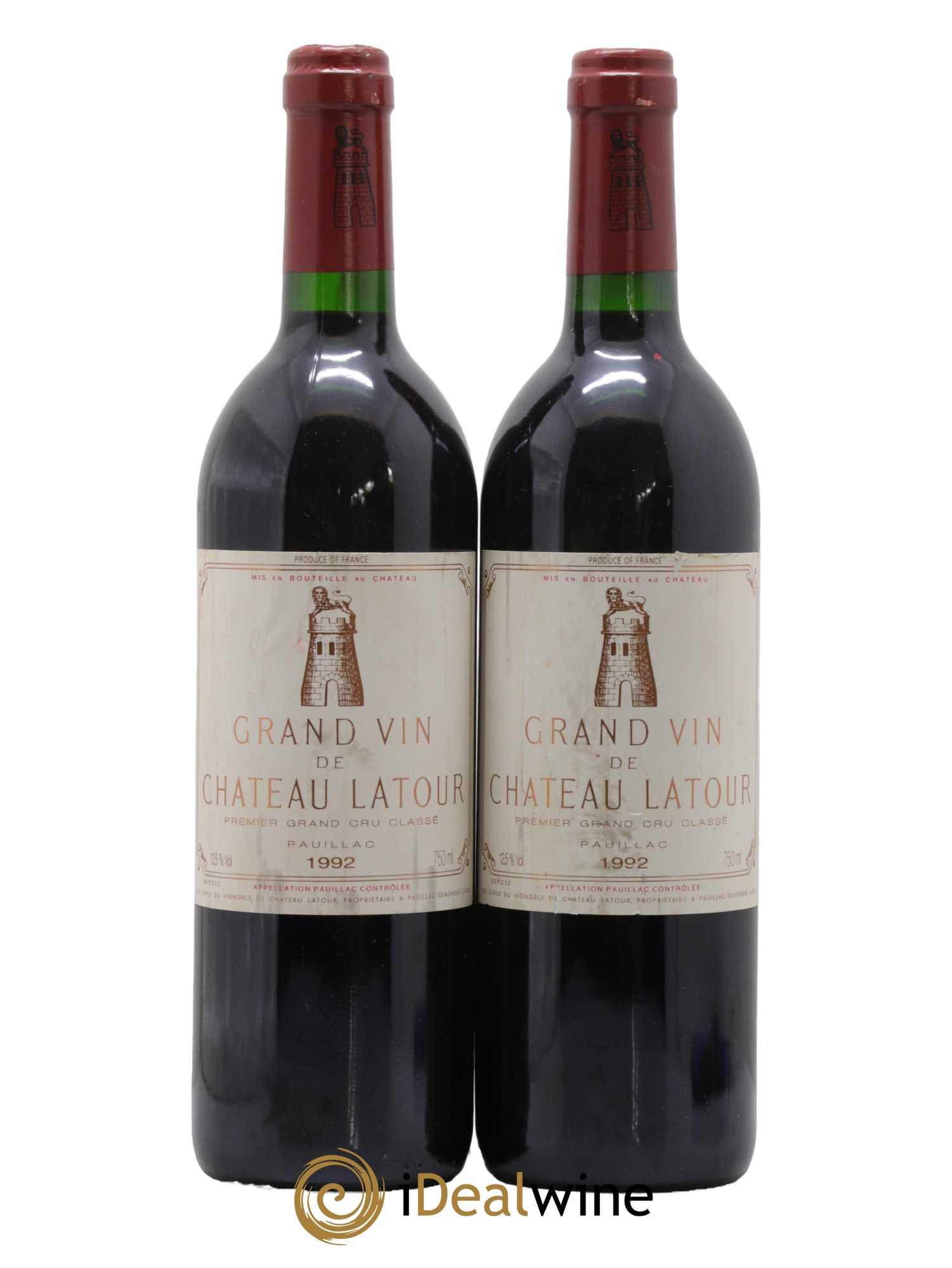Château Latour 1er Grand Cru Classé 1992 - Lot de 2 bouteilles - 0