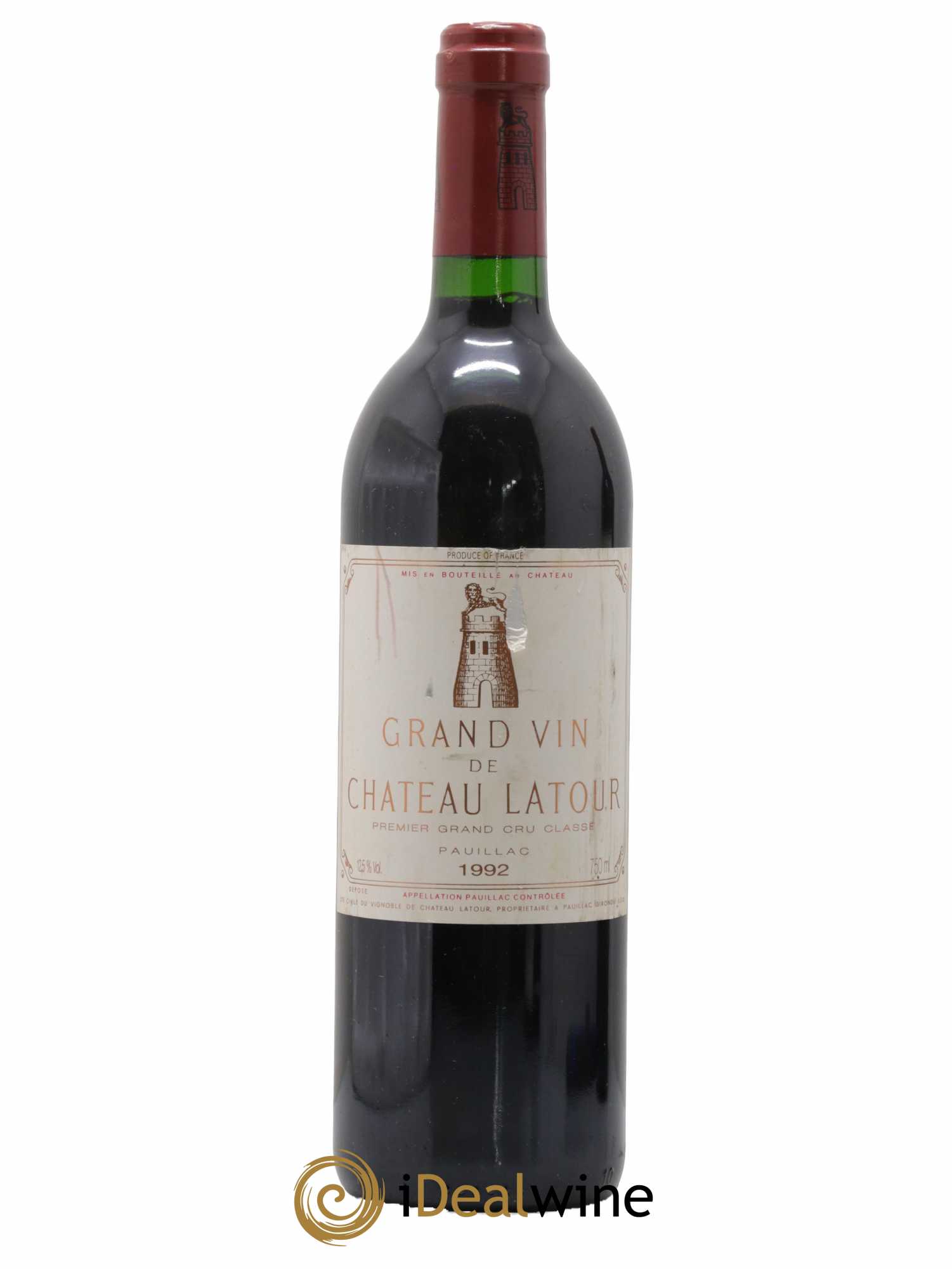 Château Latour 1er Grand Cru Classé 1992 - Lot de 1 bouteille - 0