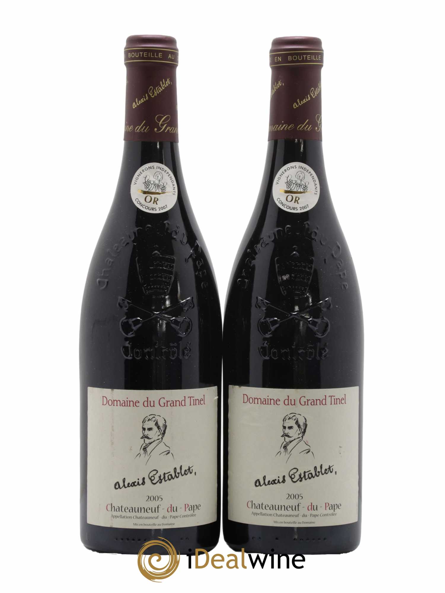 Châteauneuf-du-Pape Grand Tinel Alexis Establet 2005 - Lot de 2 bouteilles - 0