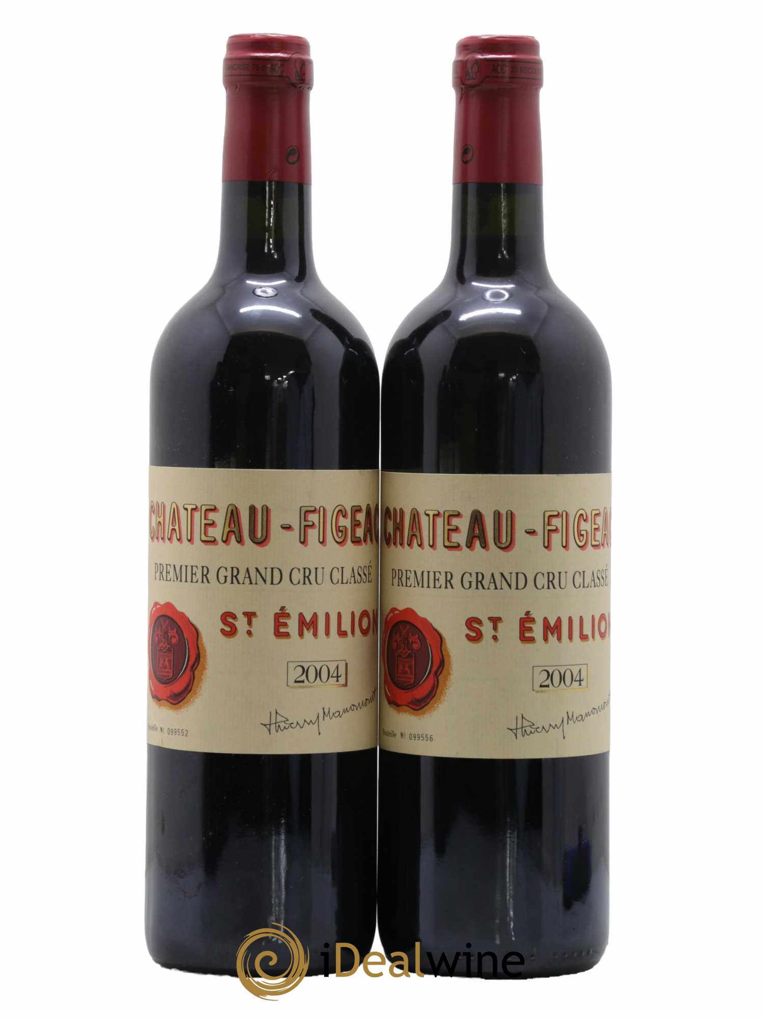 Château Figeac 1er Grand Cru Classé A 2004 - Lot de 2 bouteilles - 0