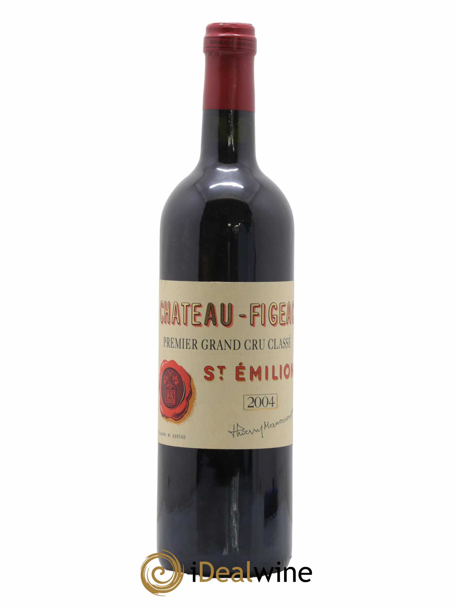 Château Figeac 1er Grand Cru Classé A 2004 - Lot de 1 bouteille - 0