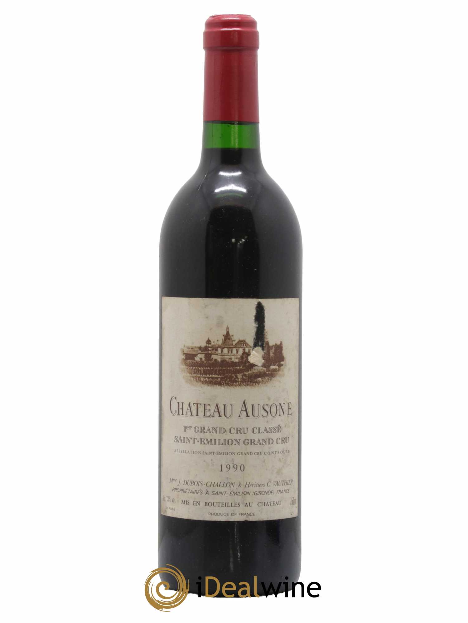 Château Ausone 1er Grand Cru Classé A 1990 - Lot de 1 bouteille - 0