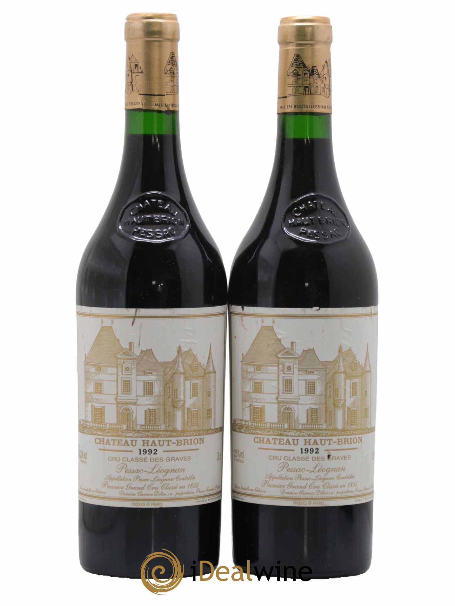 Château Haut Brion 1er Grand Cru Classé 1992 - Lot de 2 bouteilles - 0